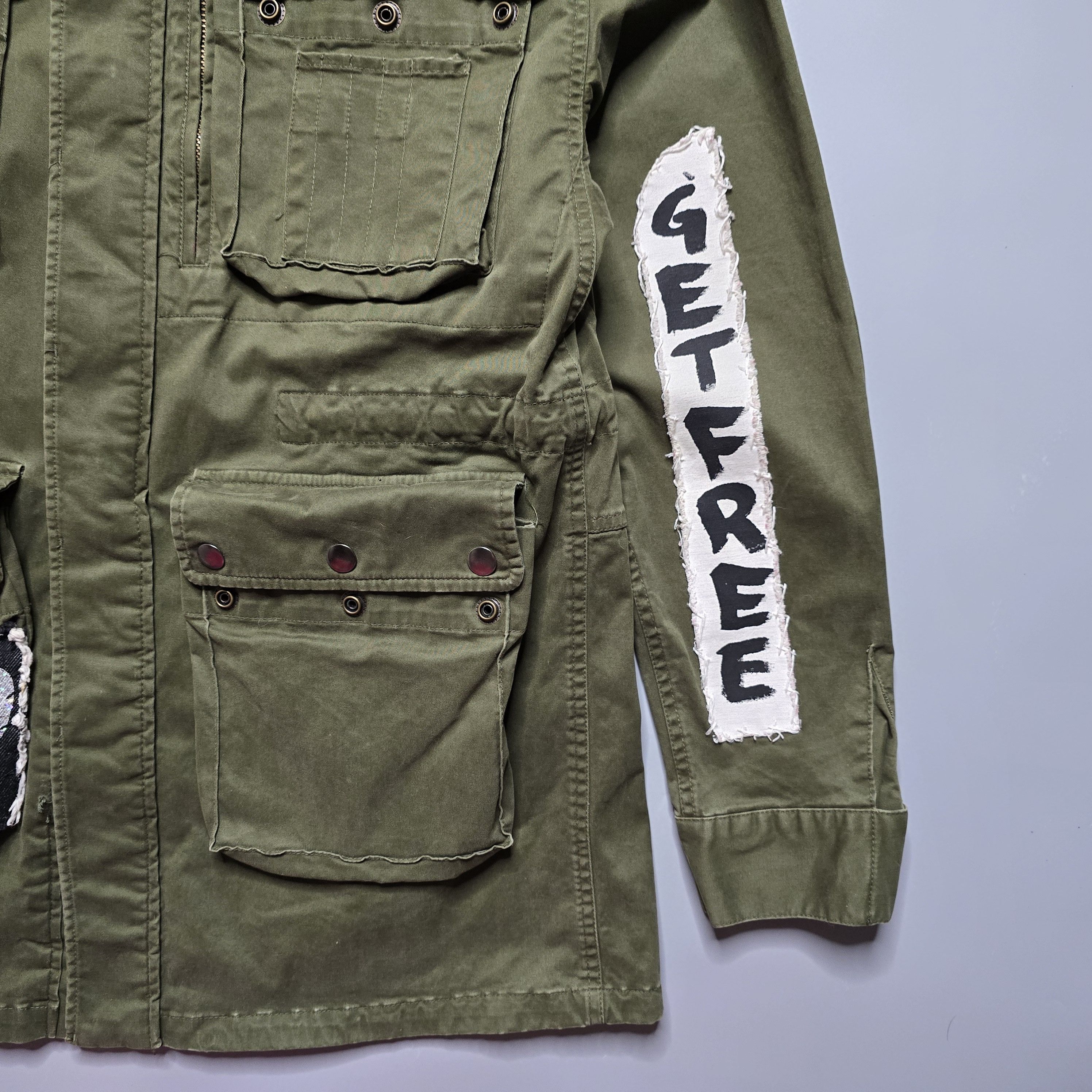 Faith Connexion - Hand-Painted Crown Tag M65 Field Jacket - 5