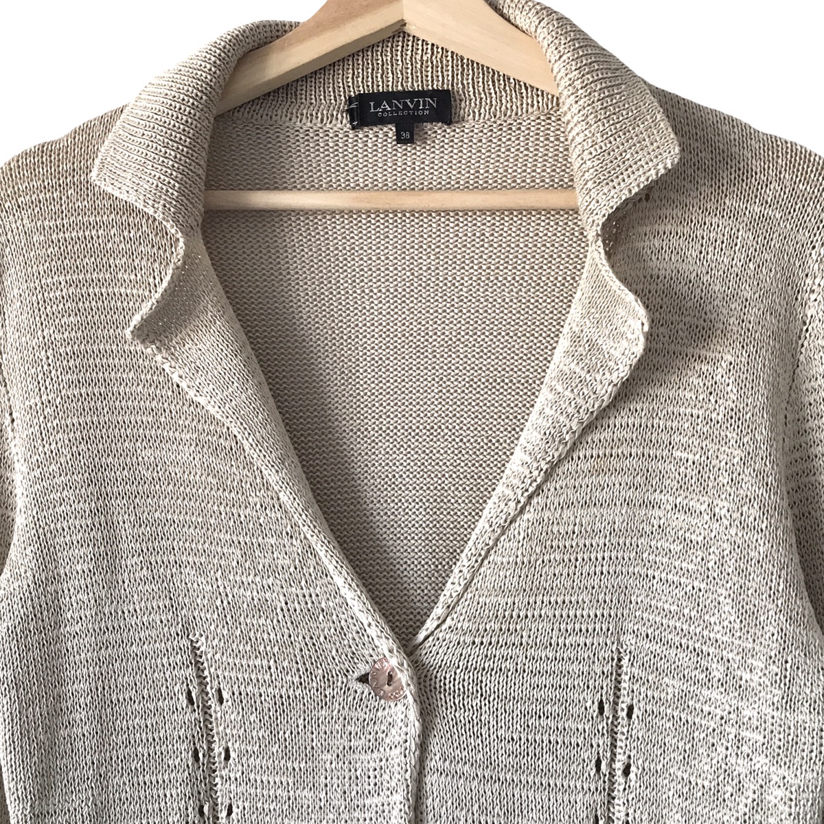 Authentic Vintage Lanvin Collection Paris Knitted Cardigan - 3