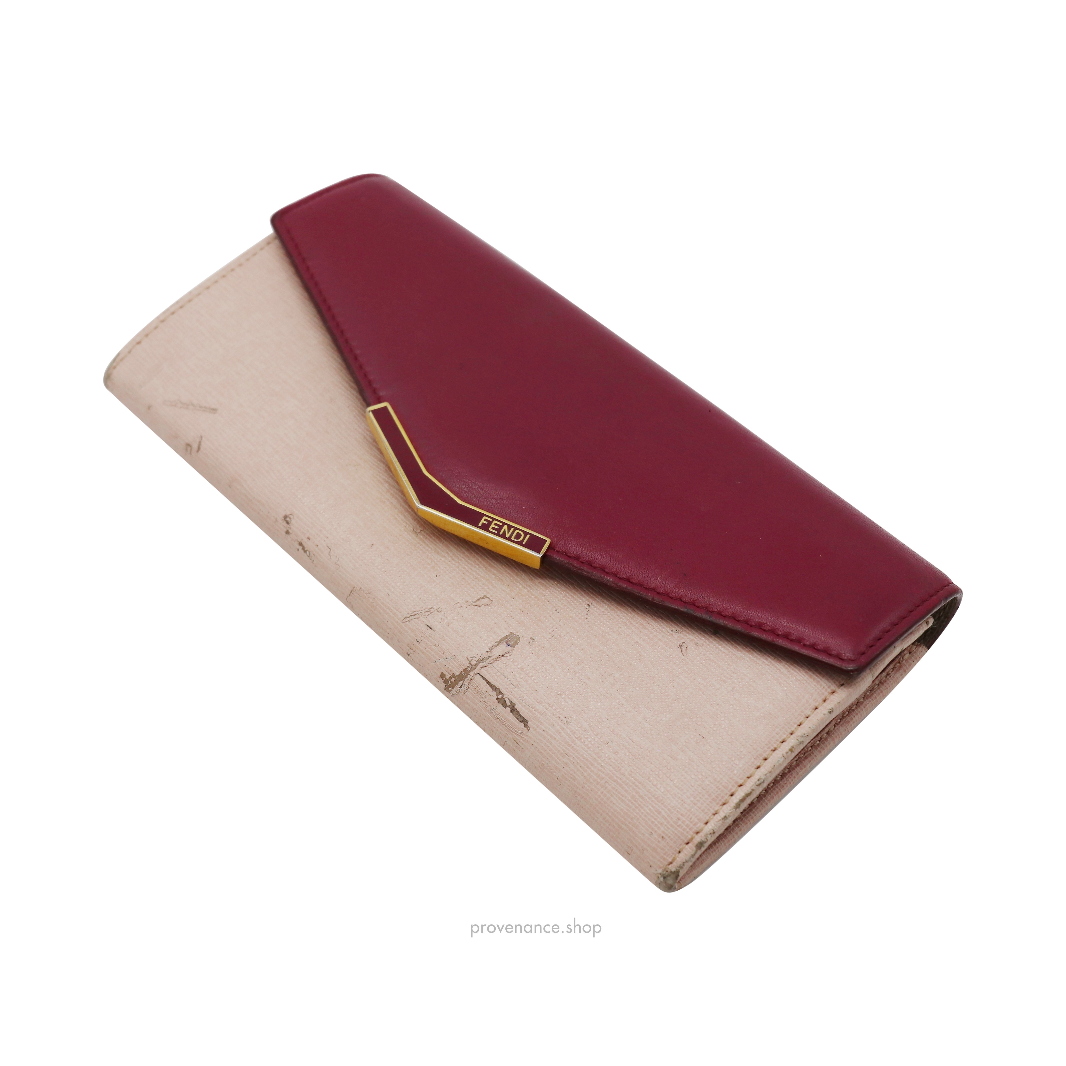 Fendi Long Wallet - Fuchsia Pink Leather - 6