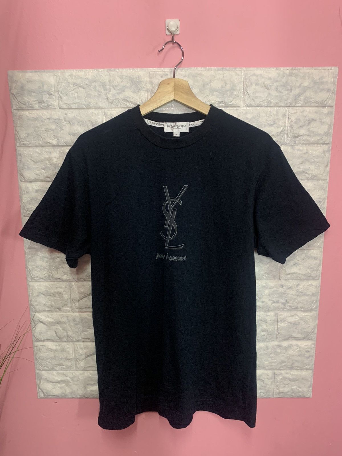 Rare Shirt YVes Saint Laurent Big Logo - 1