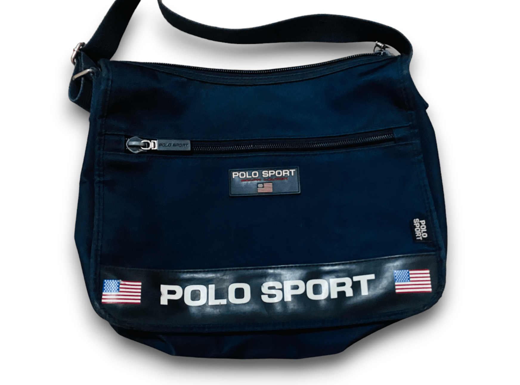 Polo Ralph Lauren - Vintage 90's Polo Sport Ralph Lauren Messenger Shoulder Bag Crossbody Big Logo - 2