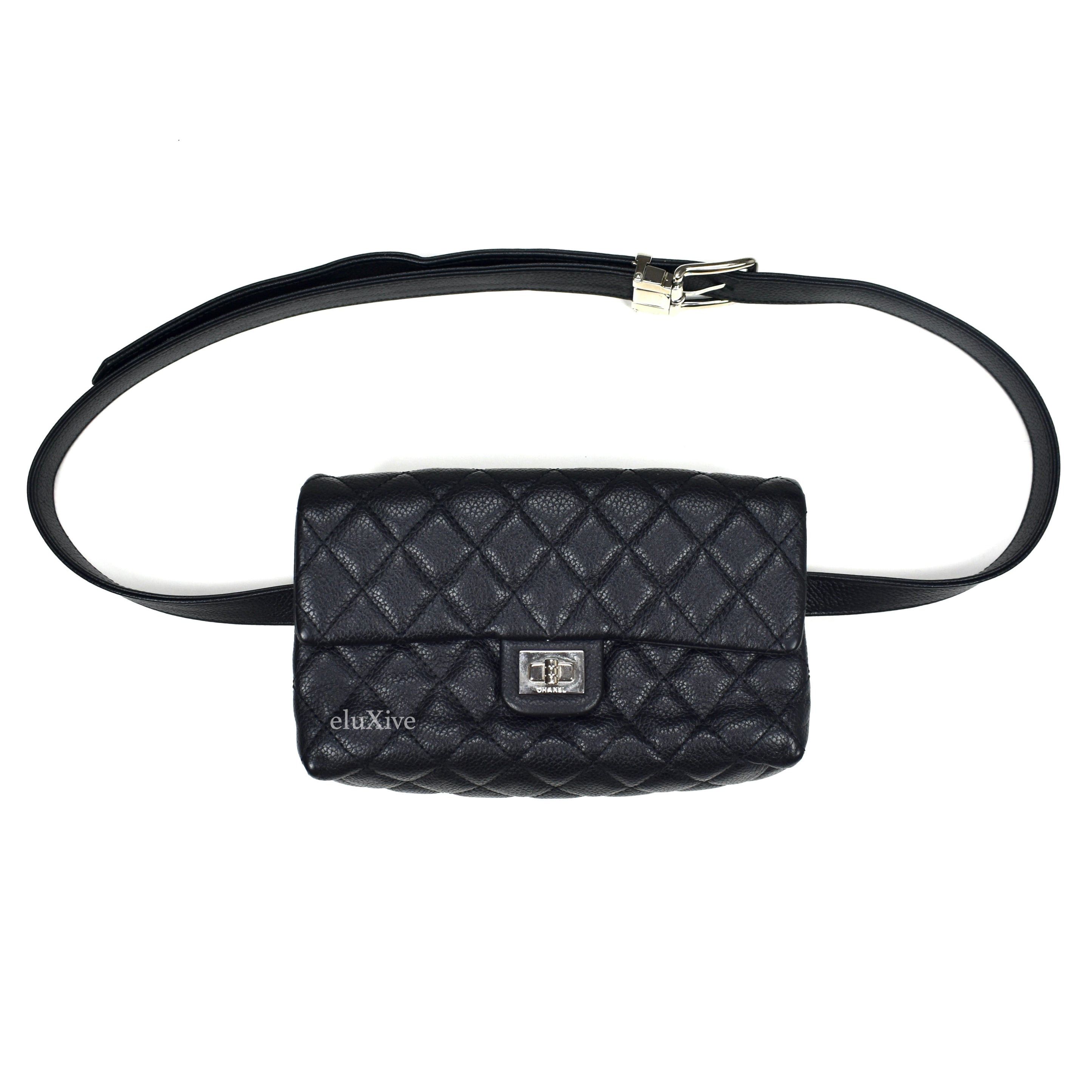 Chanel Black Quilted Leather 2.55 Reissue Uniform Belt Bag - 2