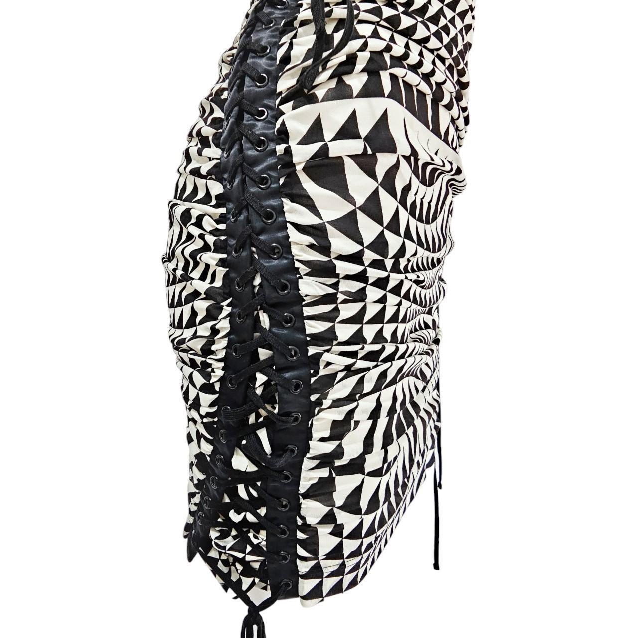 Dolce & Gabbana Women's Black and White Dress - 8