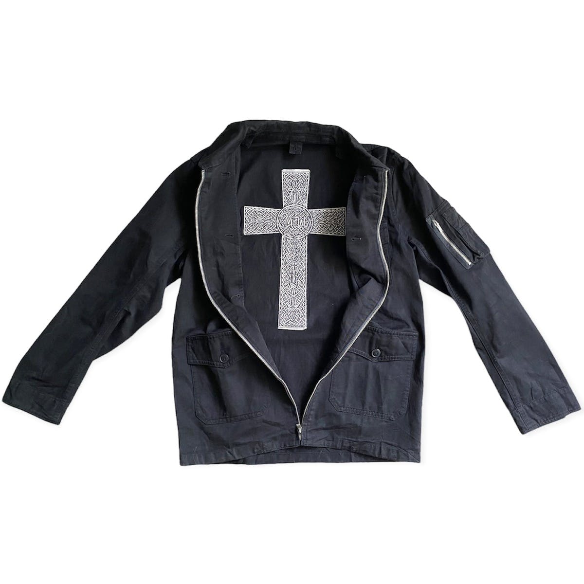 Celtic Cross Embroidered Field Jacket - 1