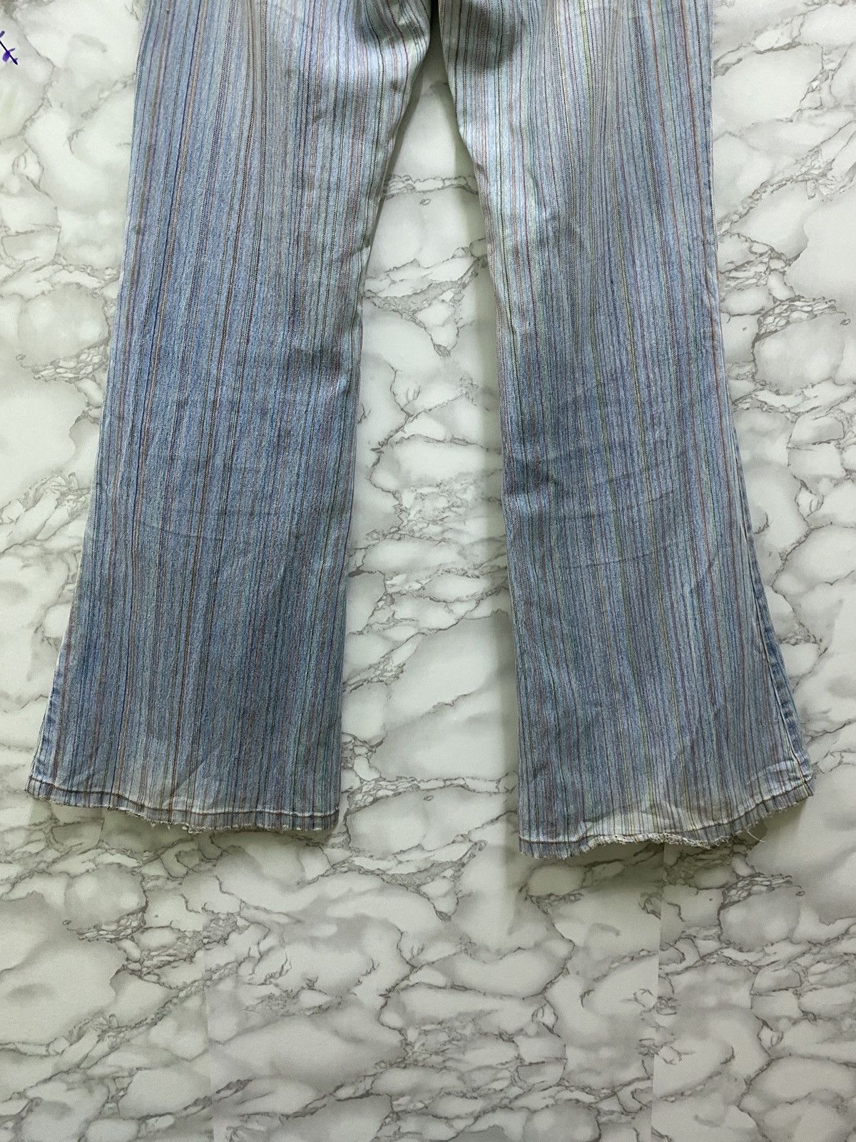 Vintage Striped Bush Pants JOUER AUX ECHECS Wide leg - 11