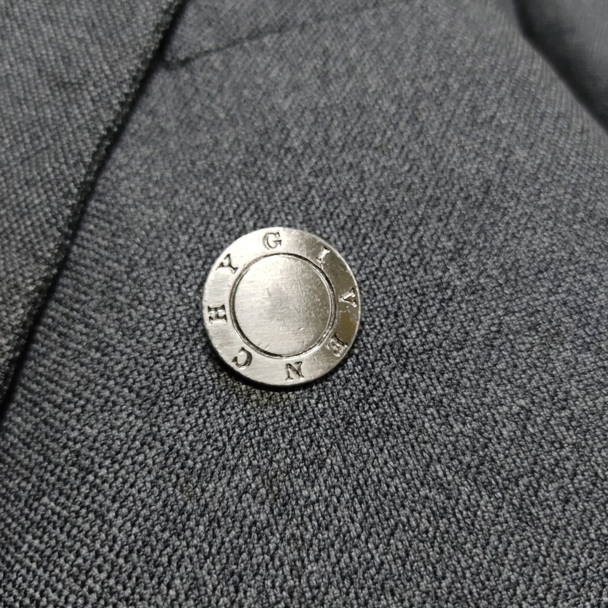 OG Givenchy Paris Silver Button Men Casual Grey Suit Blazer - 6
