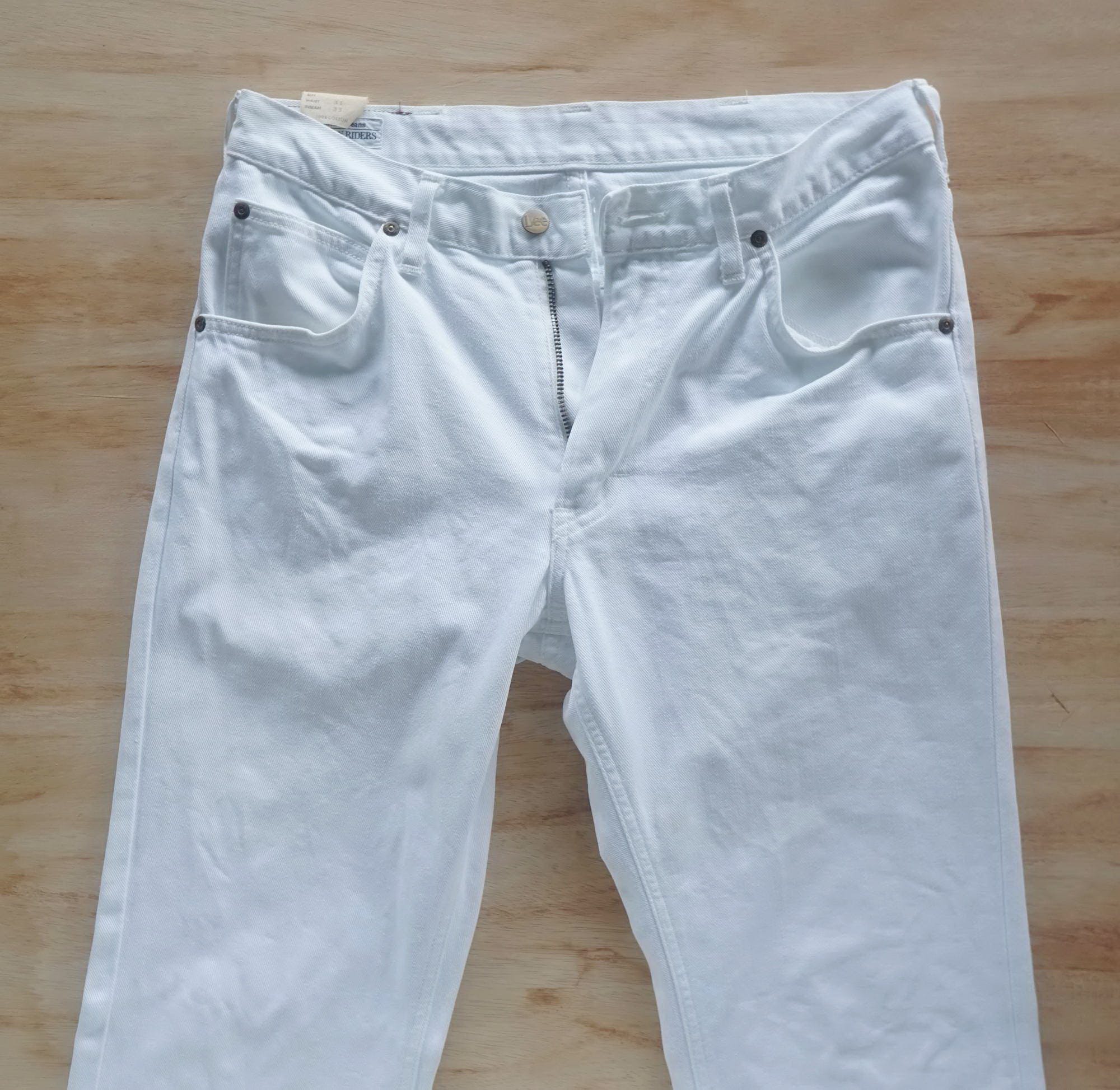 Vintage - LEE American Riders -Made in Japan- Straight Cut White Jeans - 5
