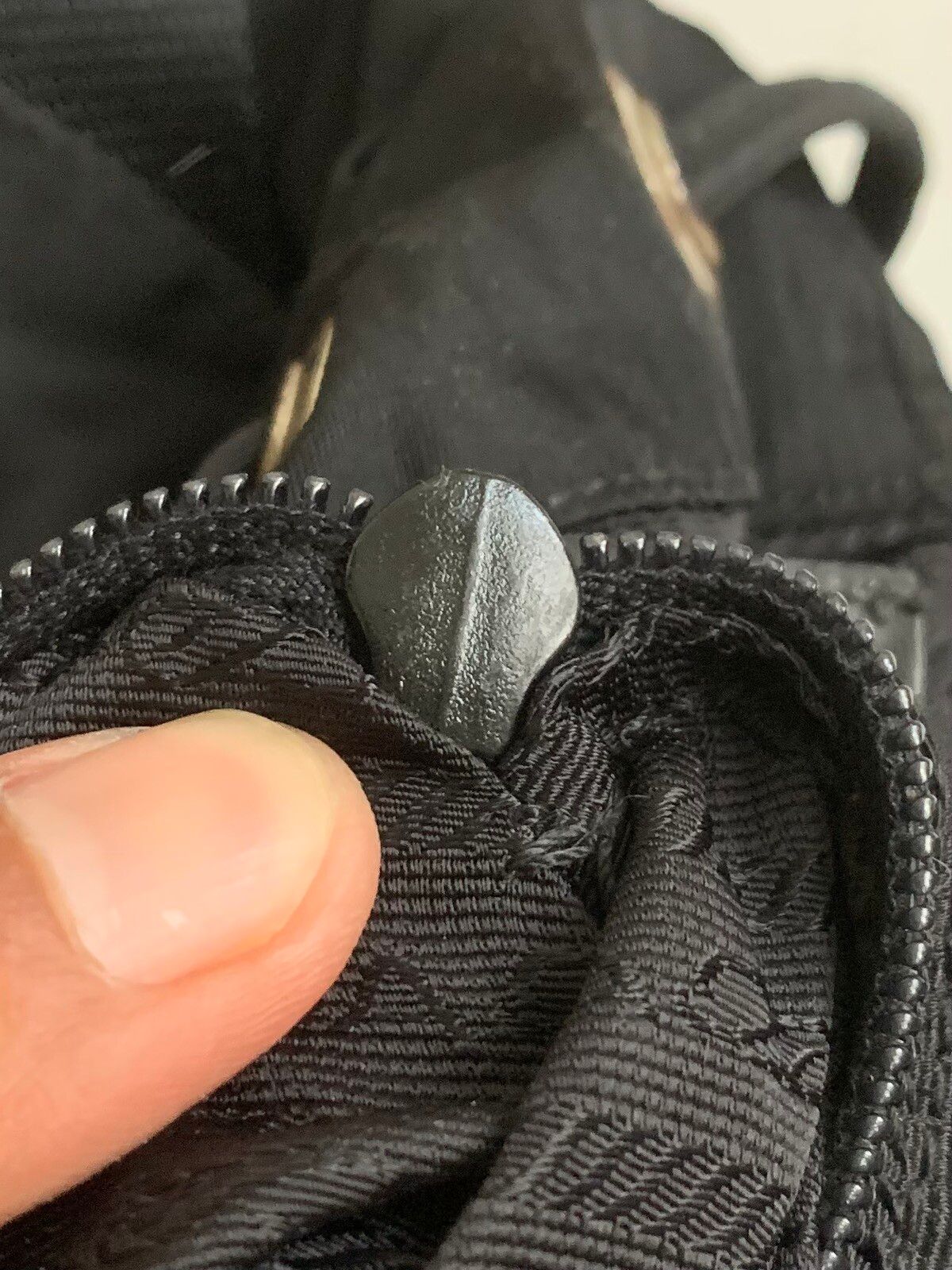 Authentic prada backpack black nylone double pocket - 19
