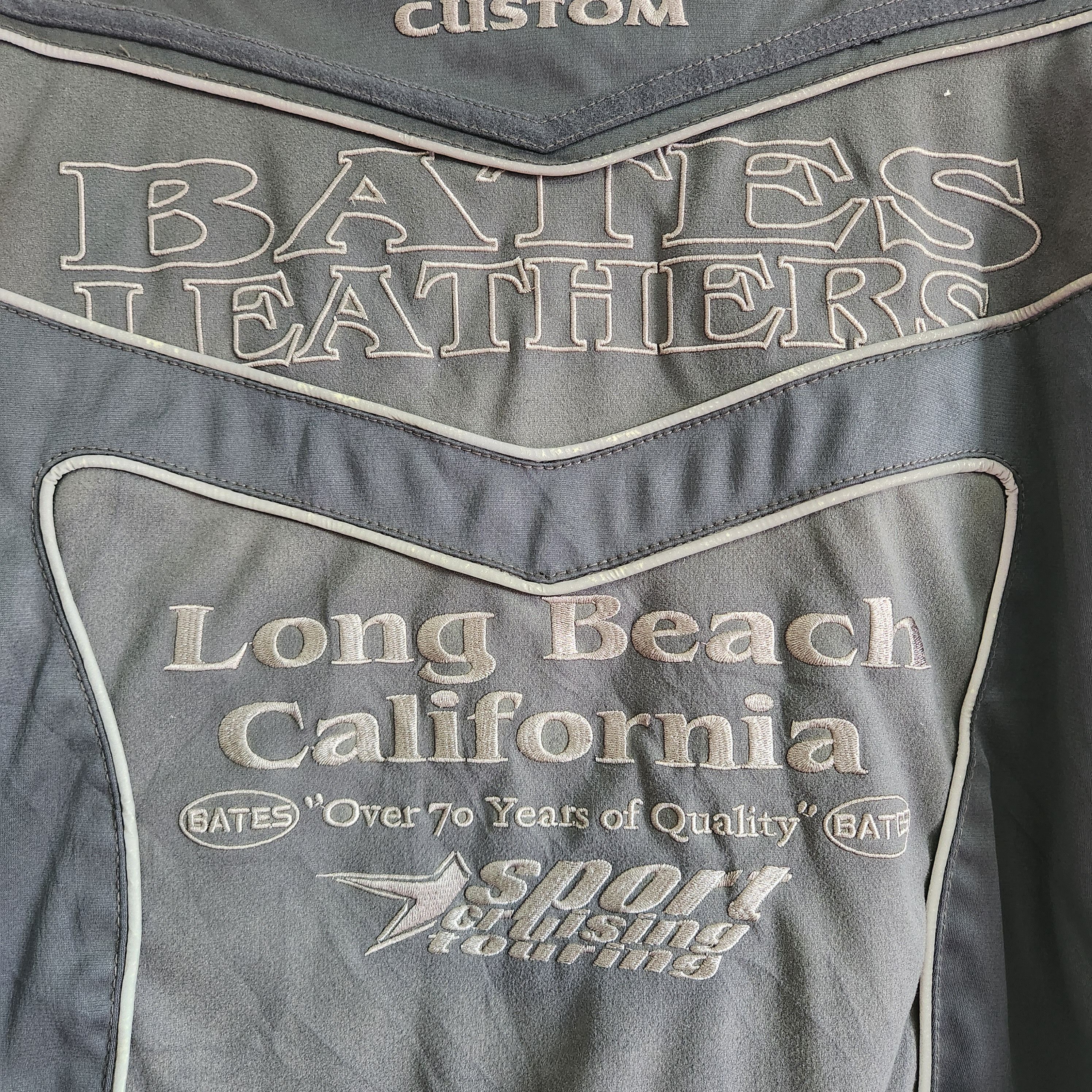 Vintage Bates Leather Motorcycle Jacket - 9