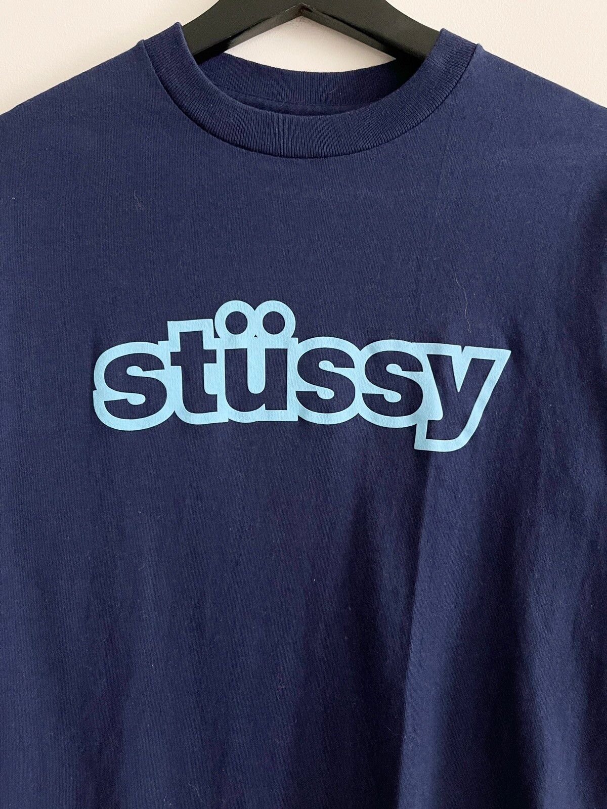 STEAL! Vintage 1990s Stussy LS Logo Tee (S) - 4
