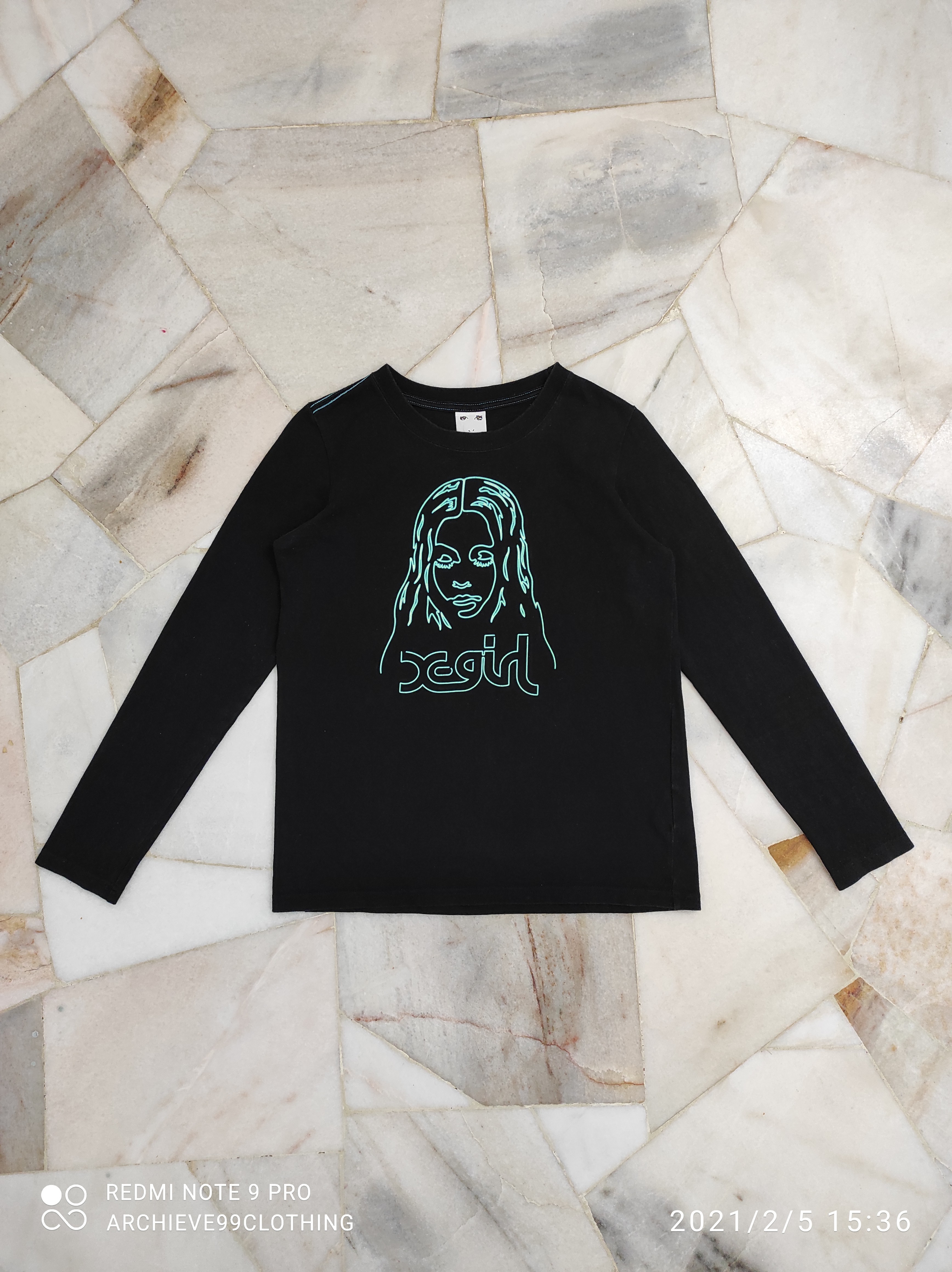 Japanese Brand - X Girl Neon Glow in the dark tee - 1