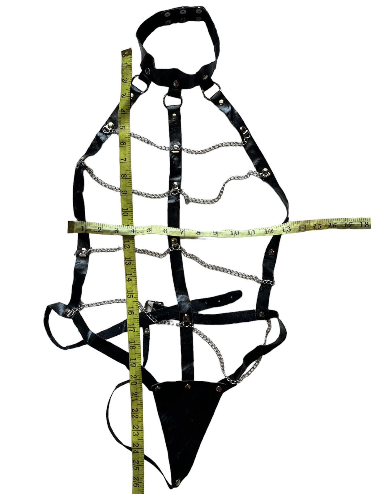 If Six Was Nine - Bondage Sexy PU Leather Strap Style String - 13