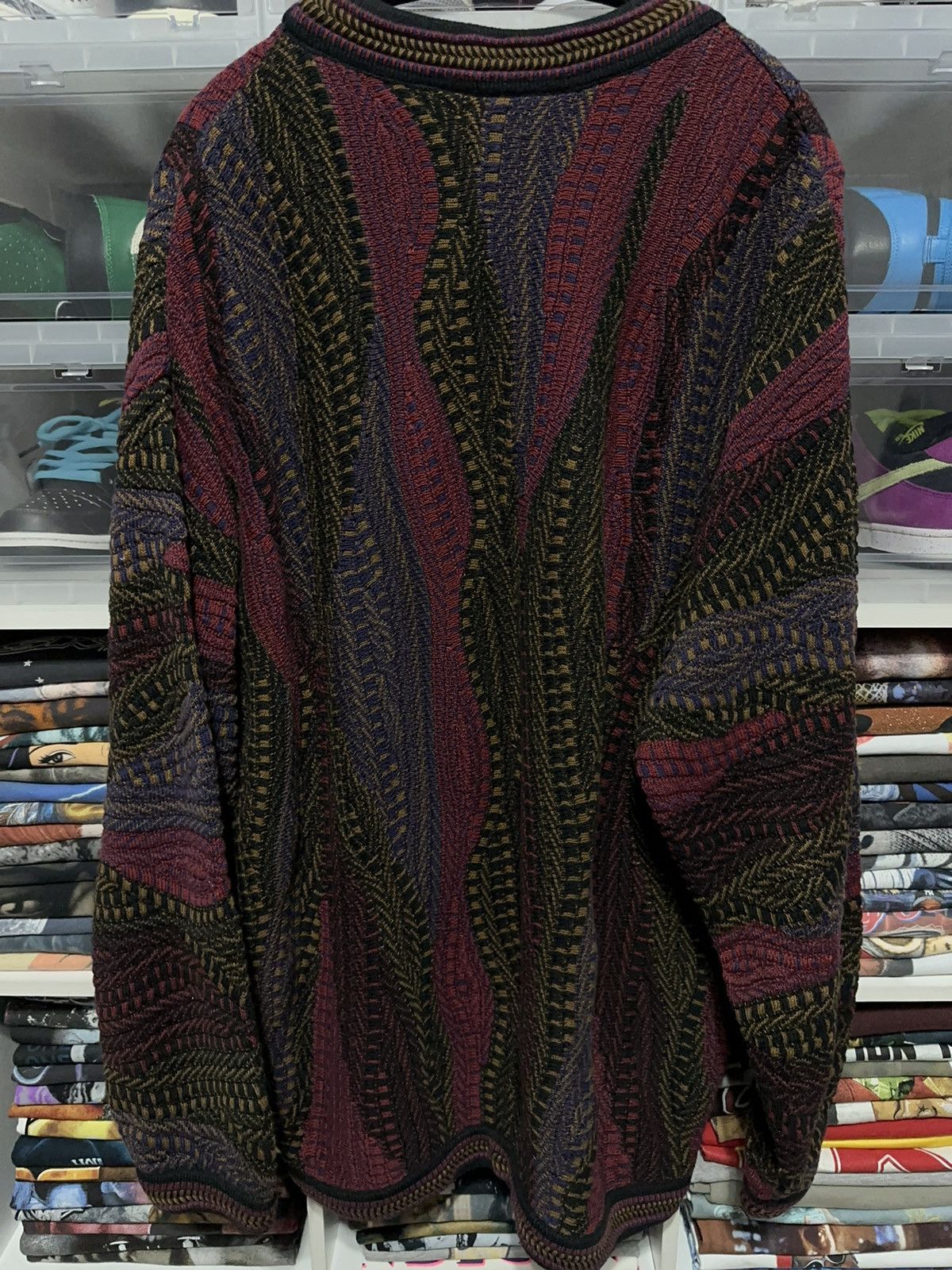 Vintage Tundra Coogi Style 3D Knit Sweater Large - 2