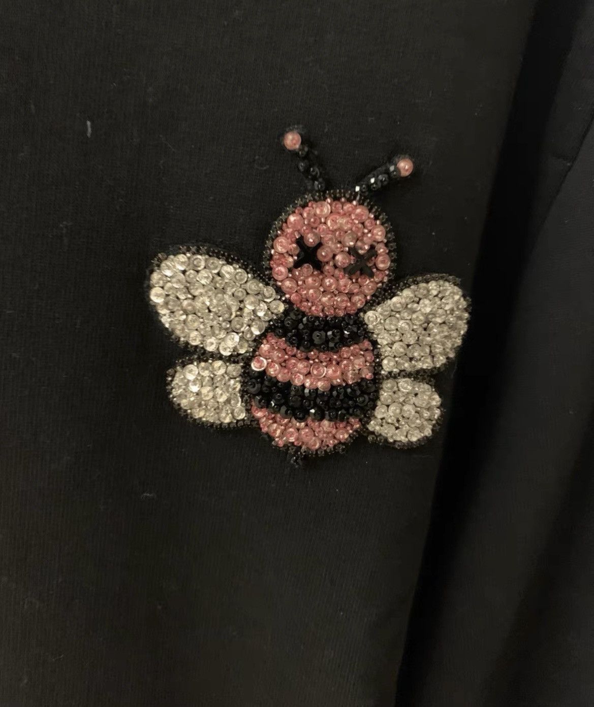 Jeweled bee crewneck sweatshirt - 3