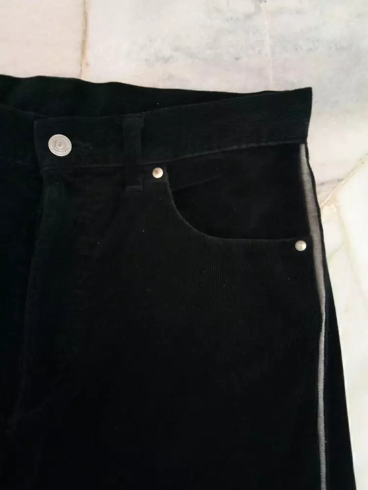 Japanese Brand - HIROMICHI NAKANO Side Line velvet denim pants JP - 5
