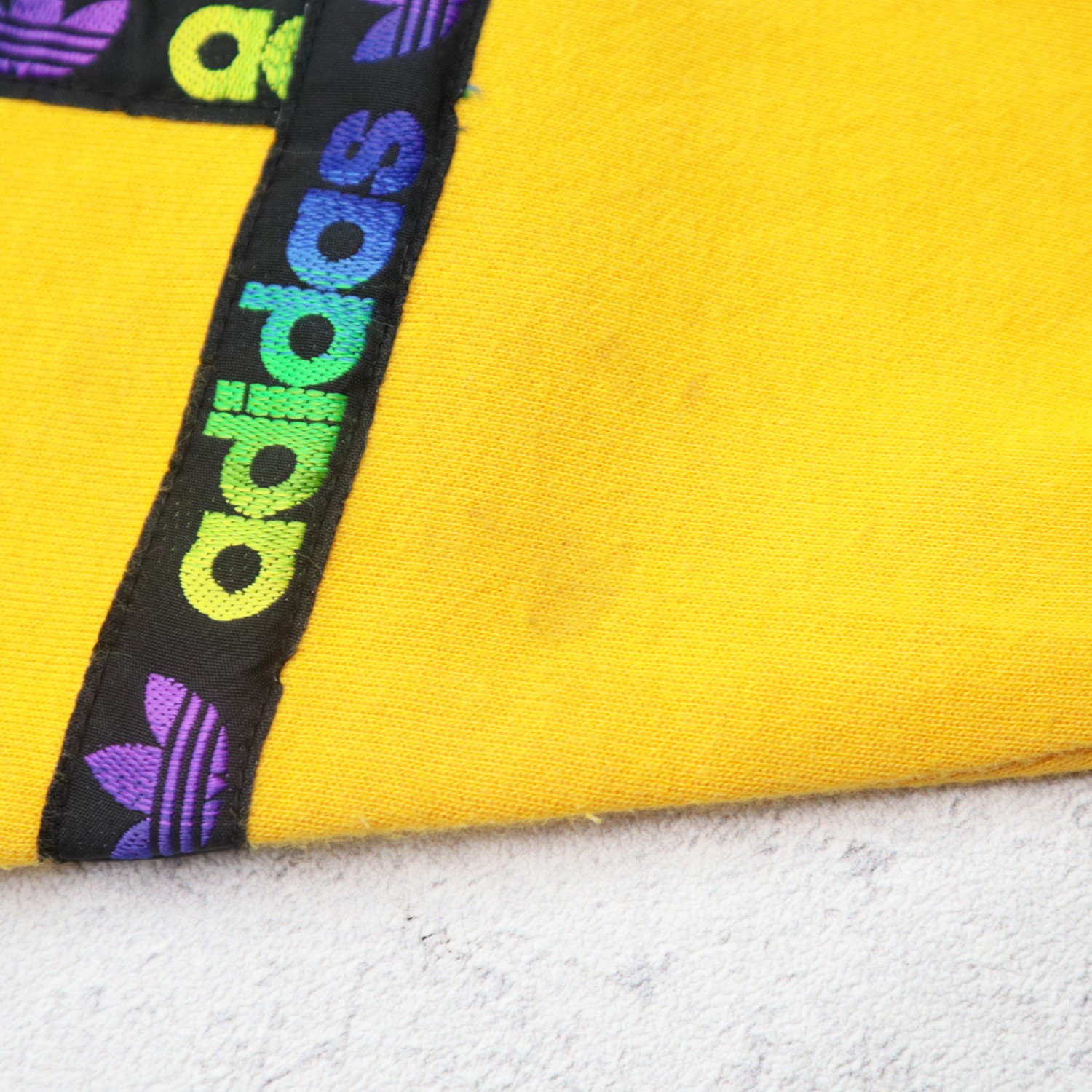 Vintage 90s ADIDAS Descente Japan Big Logo Multi Color Block Sweatshirt Sweater Hoodie Made In Japan - 7