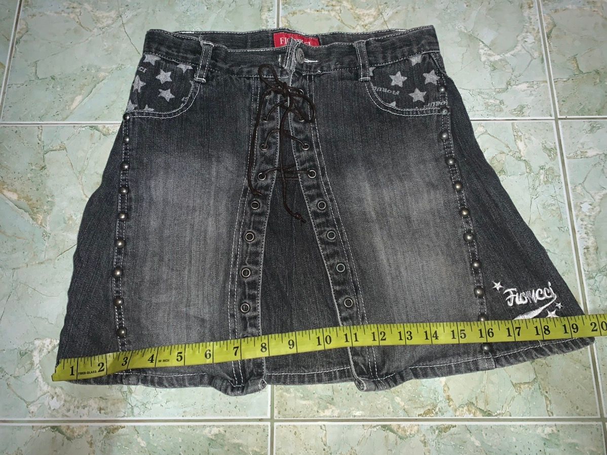 Designer - Fiorucci mini skirt jeans - 13