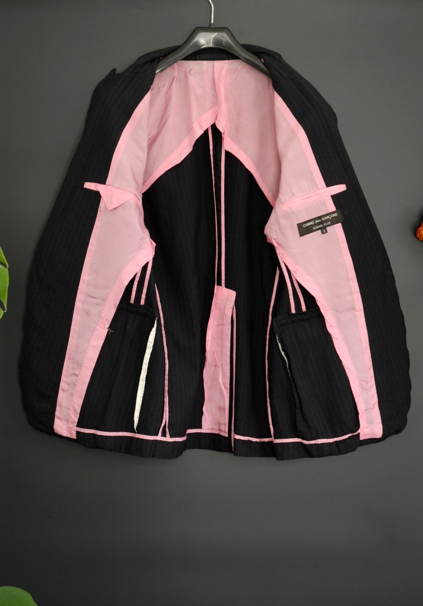 Comme des Garcons Homme Plus Pink Panther Pinstripe Jacket - 3