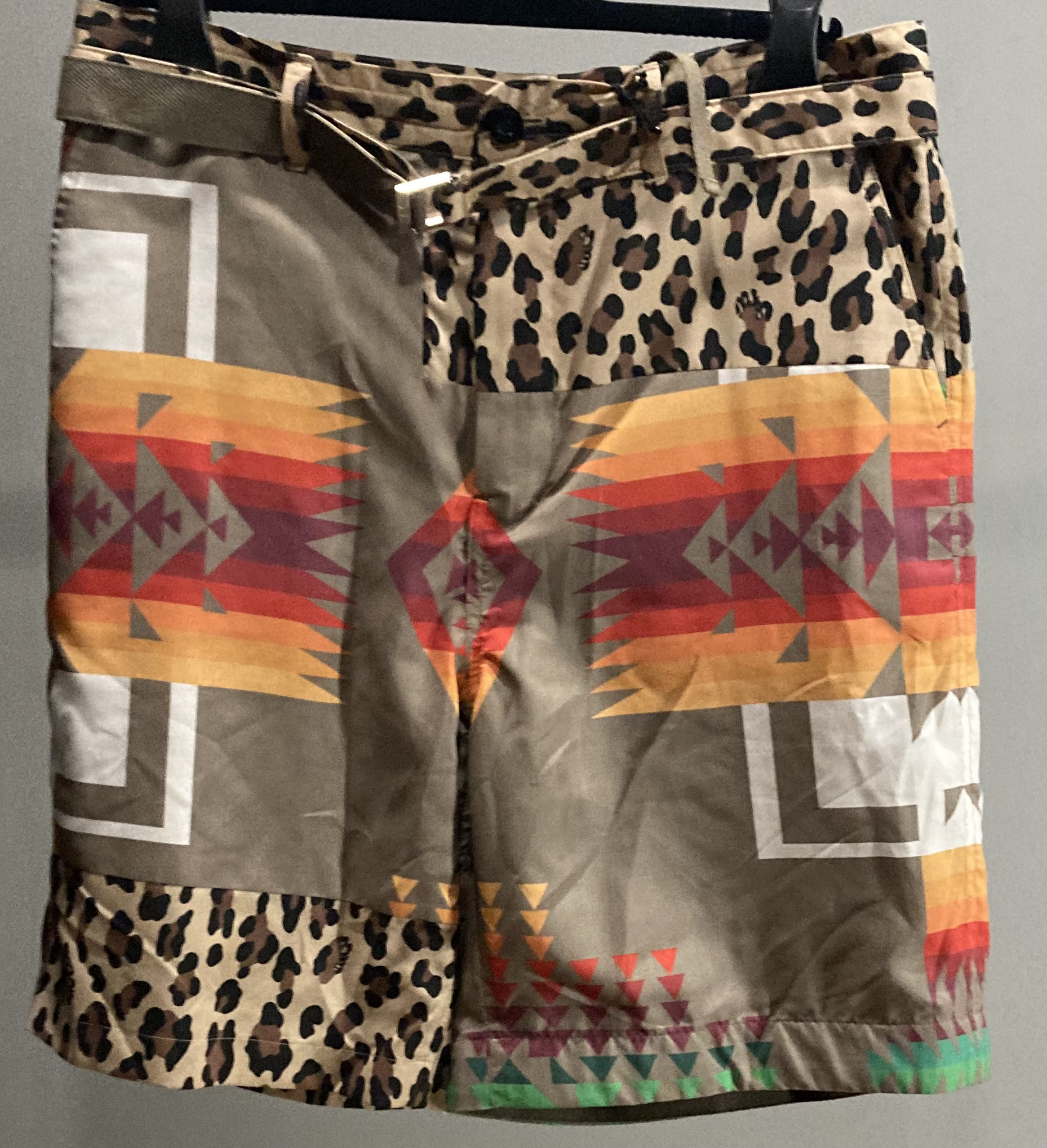 sacai KHAKI ARCHIVE PRINT MIX SHORT SIZE 3 | mexpipe | REVERSIBLE