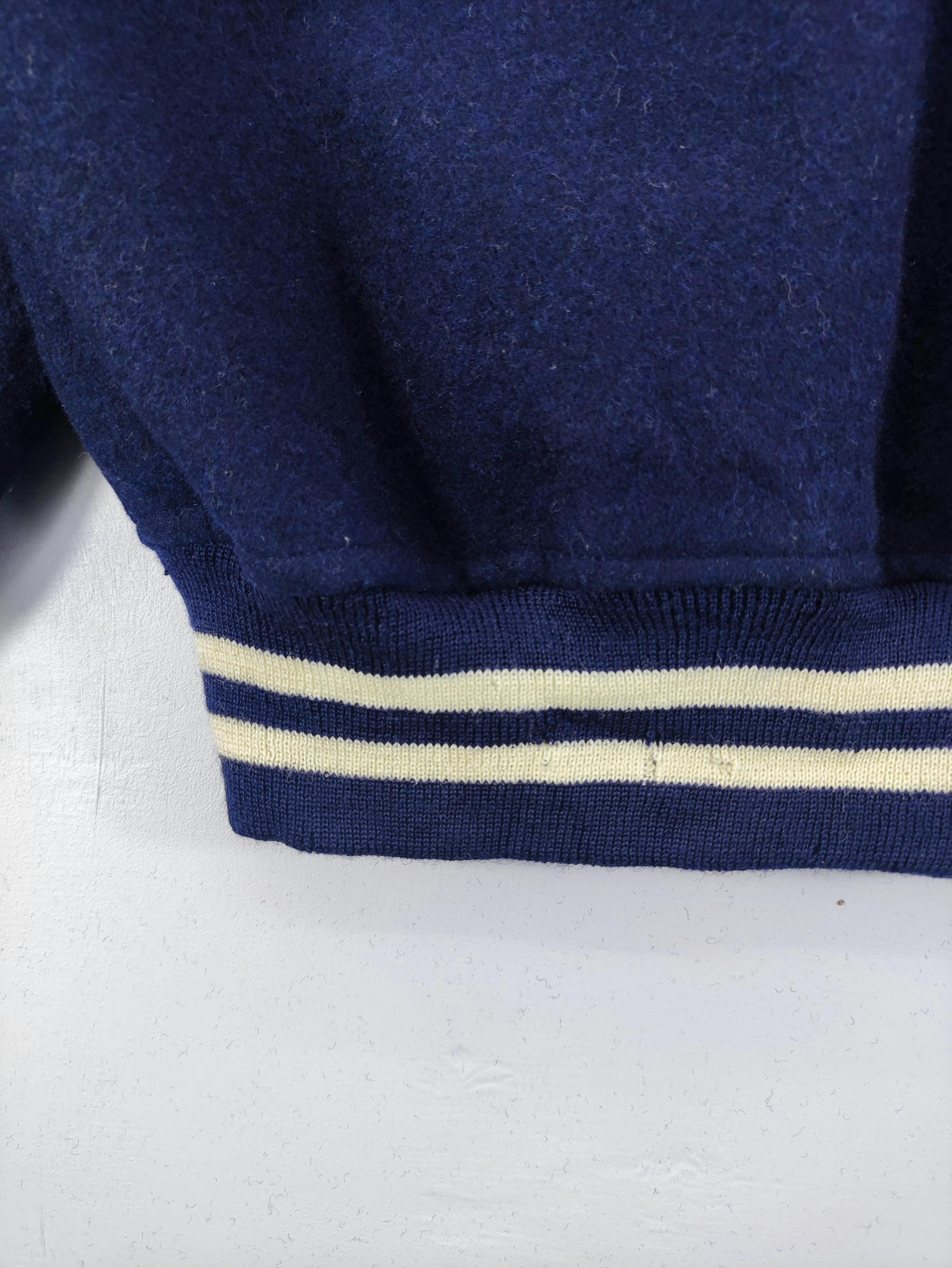 Vintage Chuo Sports Varsity Wool Jacket Snap Button - 14
