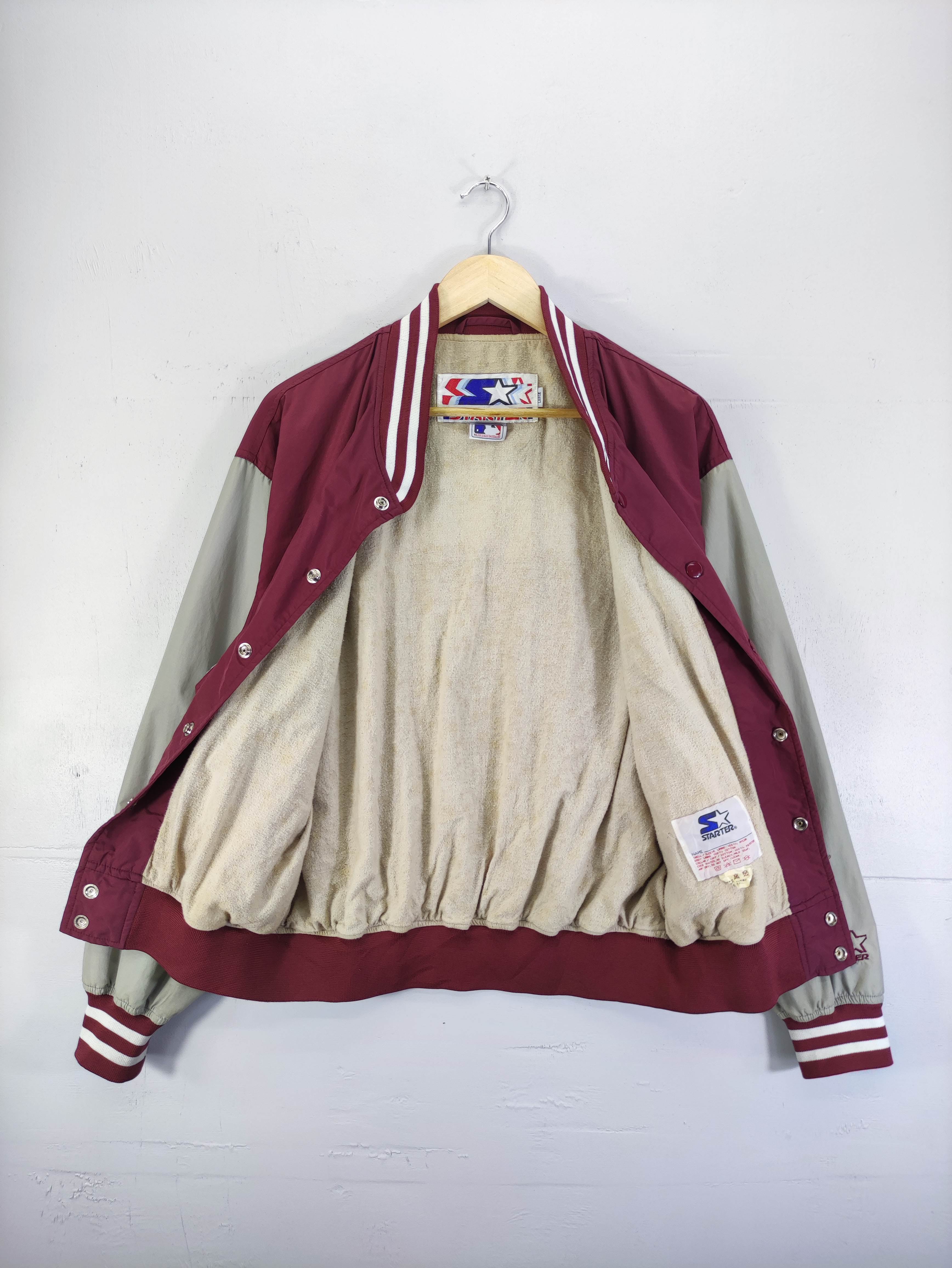 Vintage Starter Phillies Varsity Jacket Snap Button - 4