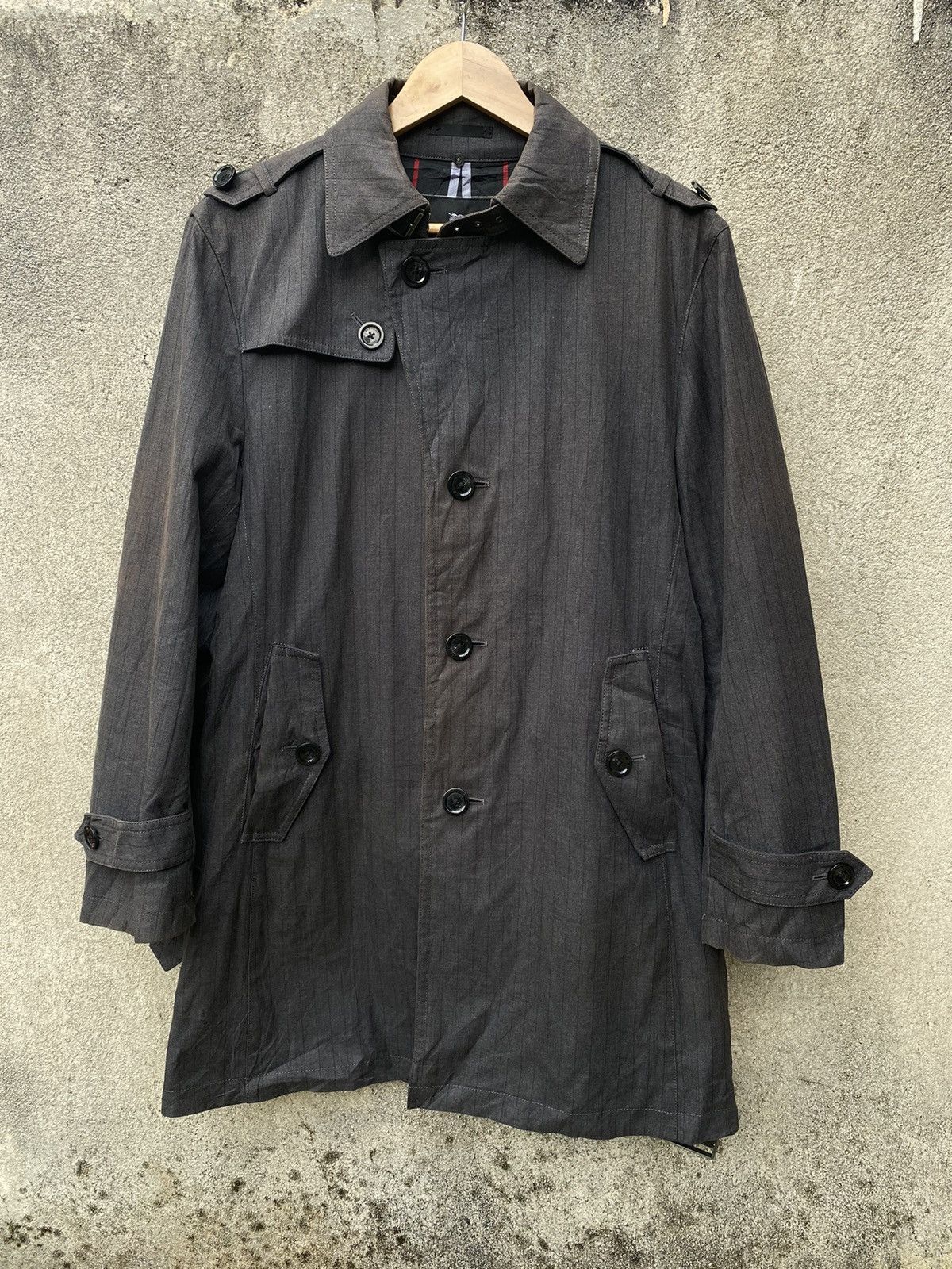 Vintage - Burberry Black Label Trench Coat Single Breasted Jacket - 2