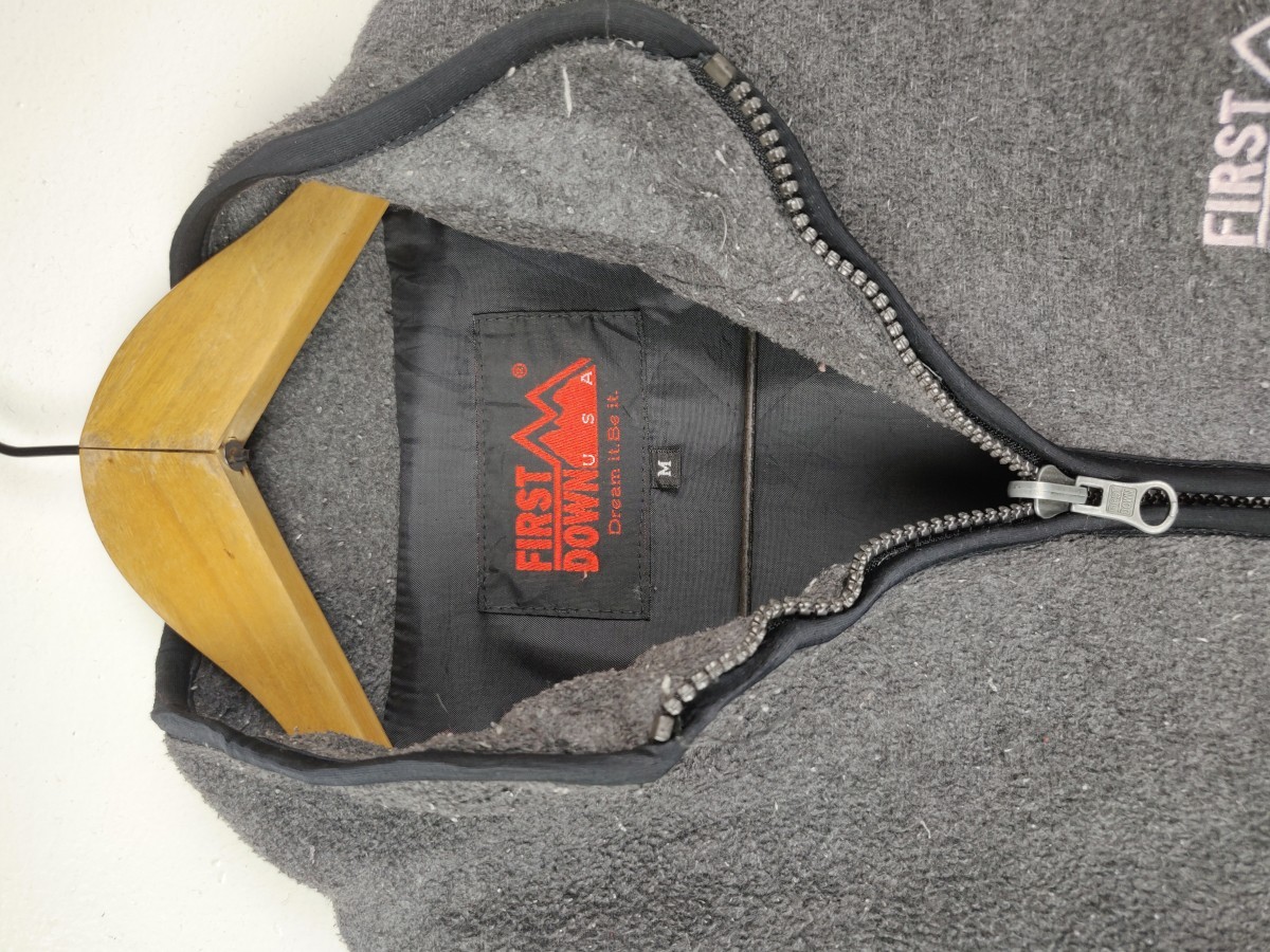 Japanese Brand - First Down USA Fleece Sweater Zipper Jacket - 8