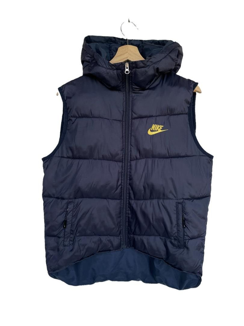Nike Puffer Sleeveless Hoodie Jacket - 1