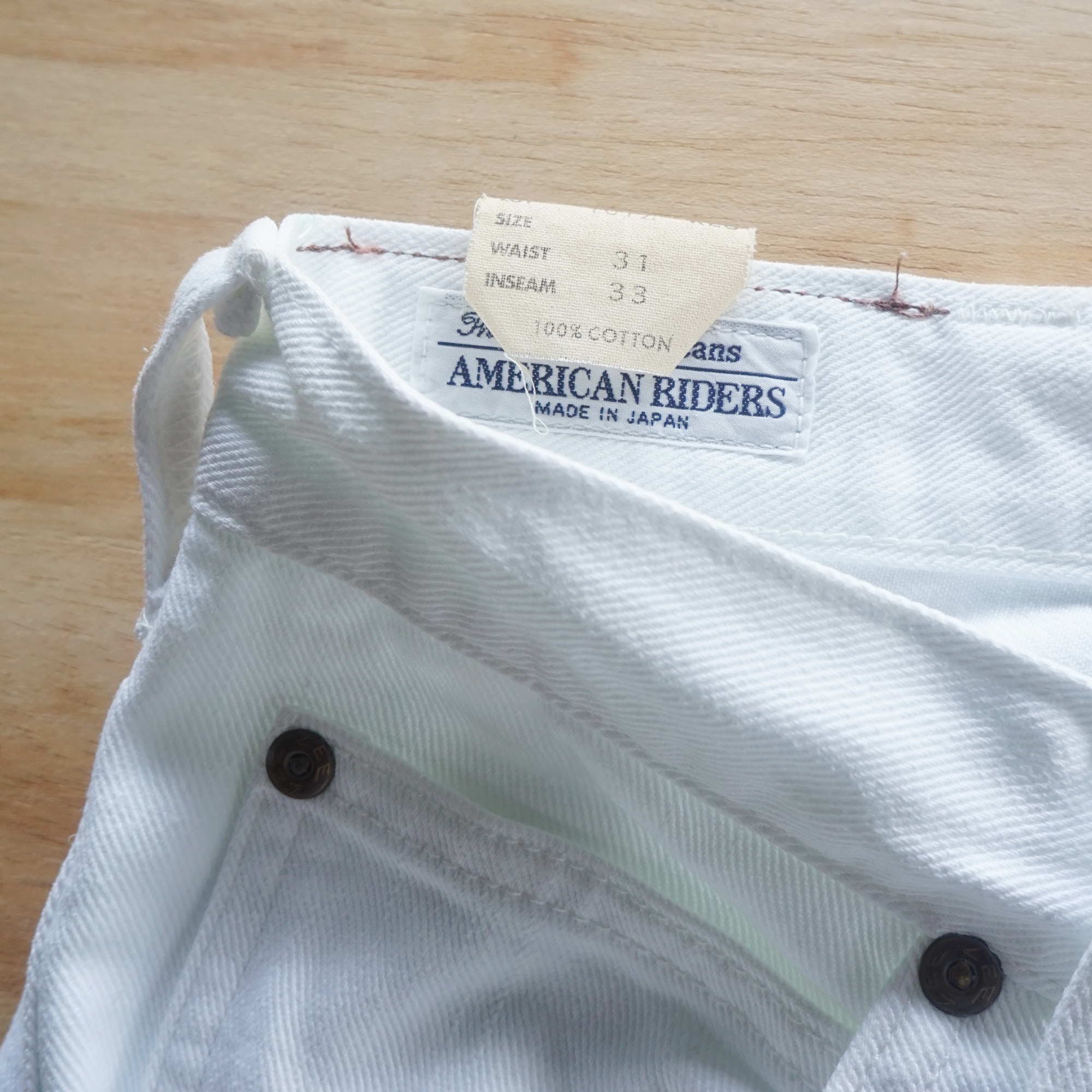 Vintage - LEE American Riders -Made in Japan- Straight Cut White Jeans - 7