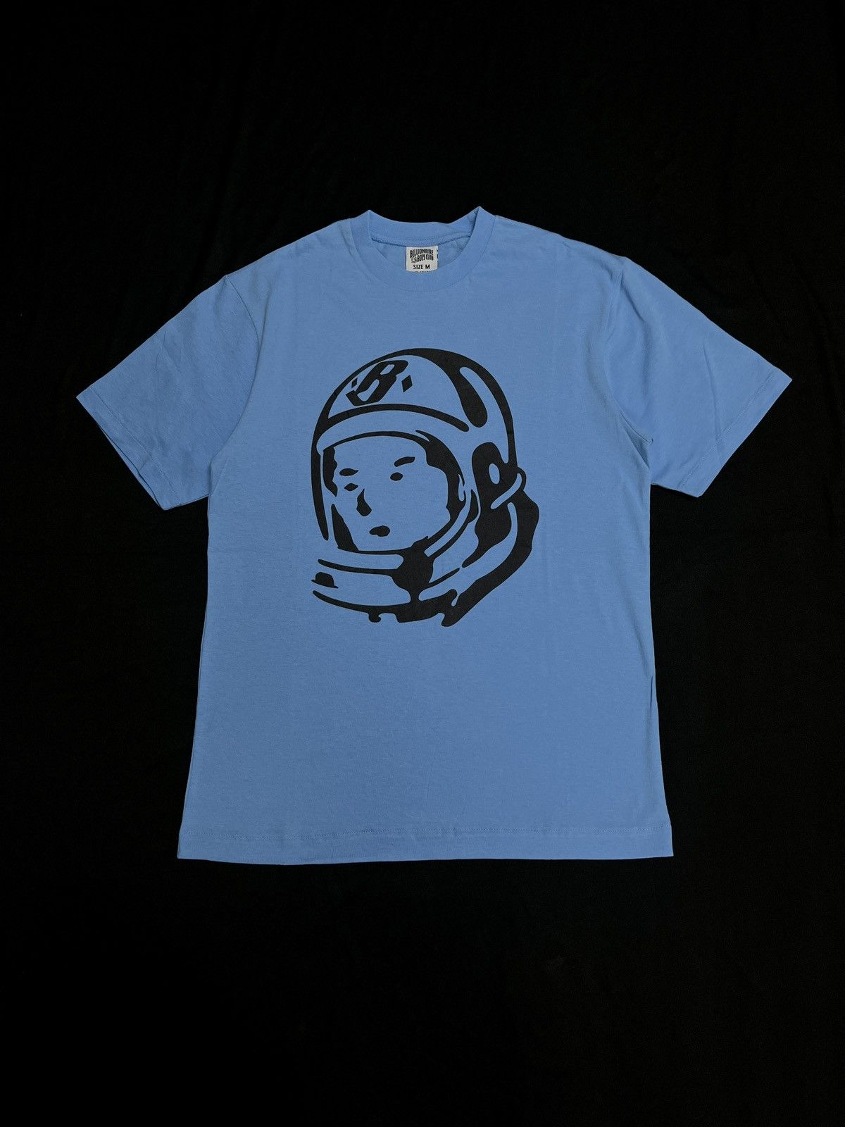 Rare Billionaire Boys Club BBC Helmet Print T-Shirt Blue Medium - 1