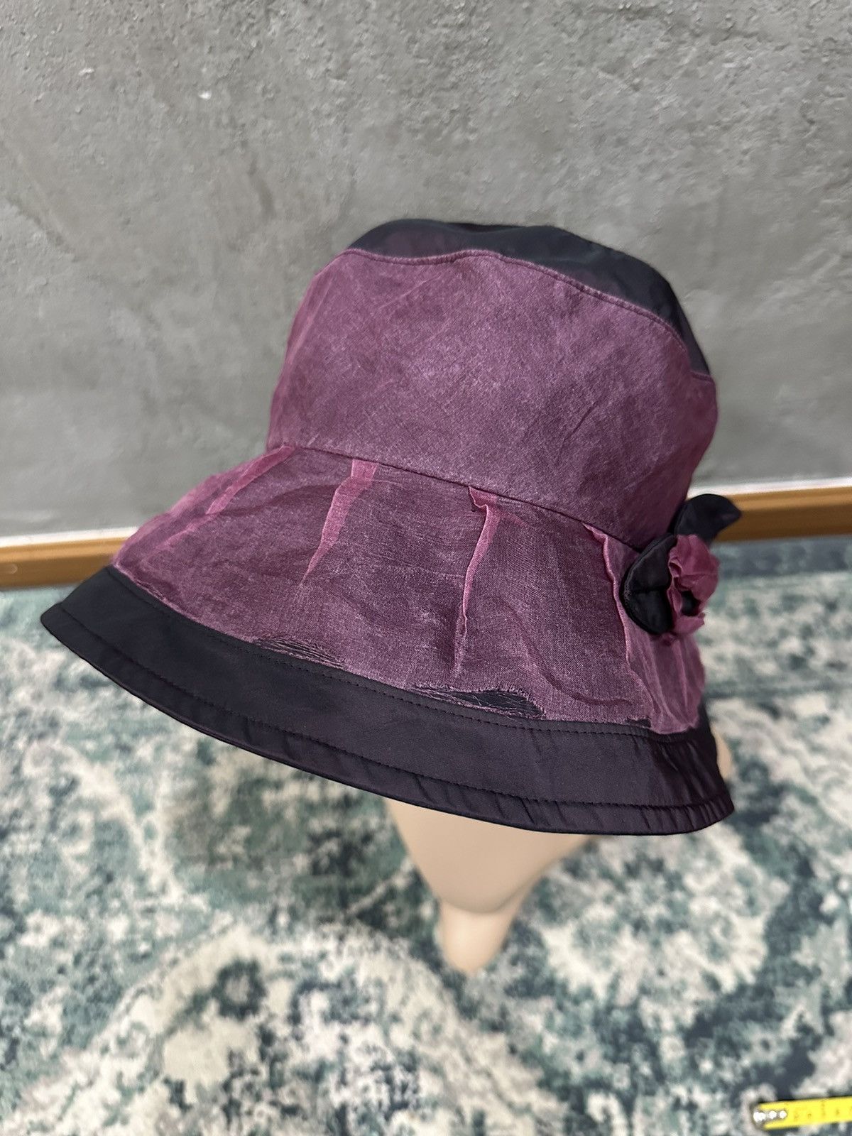 Lanvin Flower Velvet Bucket Hats - 3