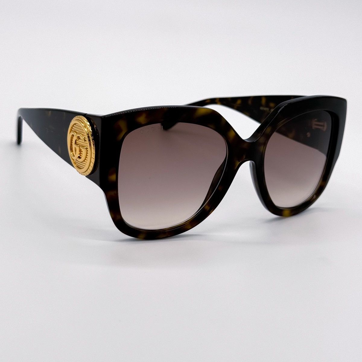 NEW GUCCI GG1407S 003 HAVANA BROWN WOMEN SQUARE SUNGLASSES - 8