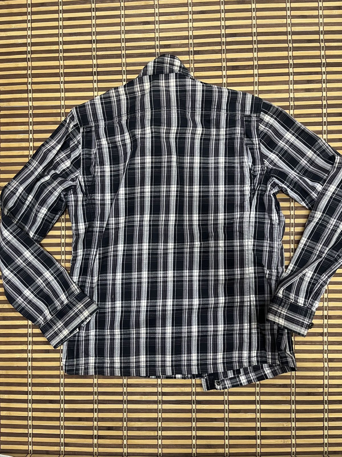 Vintage - Male & Co Slim Fit Flannel Matsuda Shirt Zipper - 3