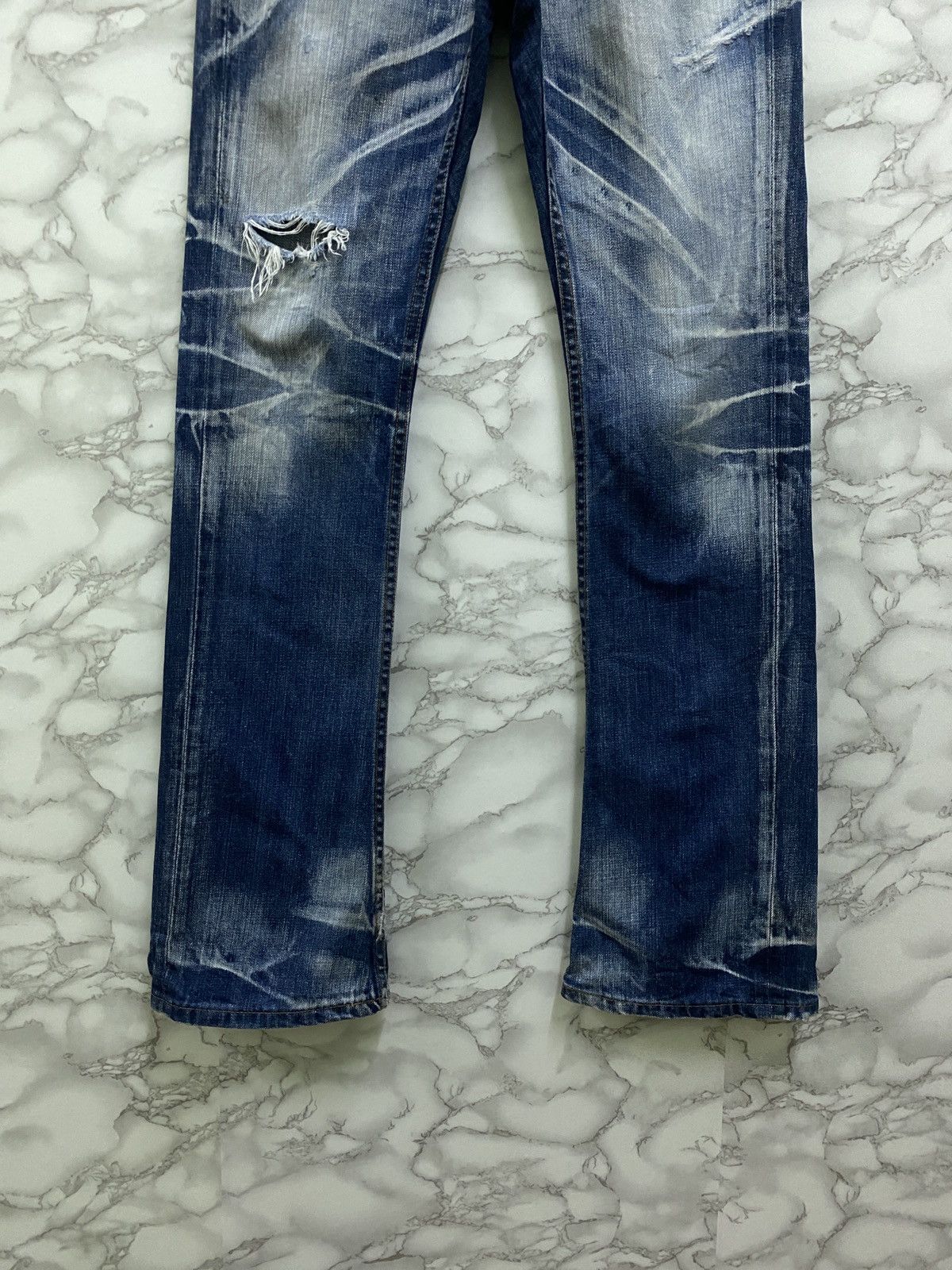 Designer - VTG JACKROSE WEAR DISTRESSED ROCK FLARED BOOTCUT DENIM JEANS - 6