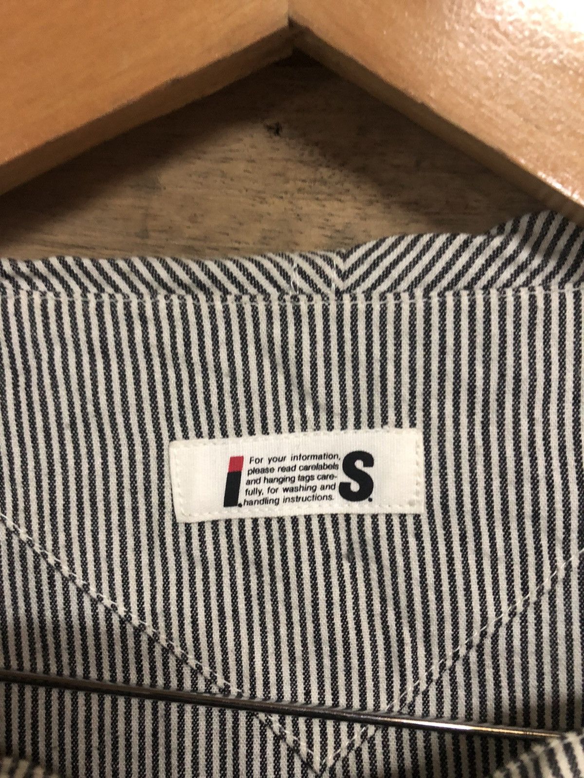 Issey Miyake 80’s Stripe Anorak Hoodies Jacket Pocket - 13