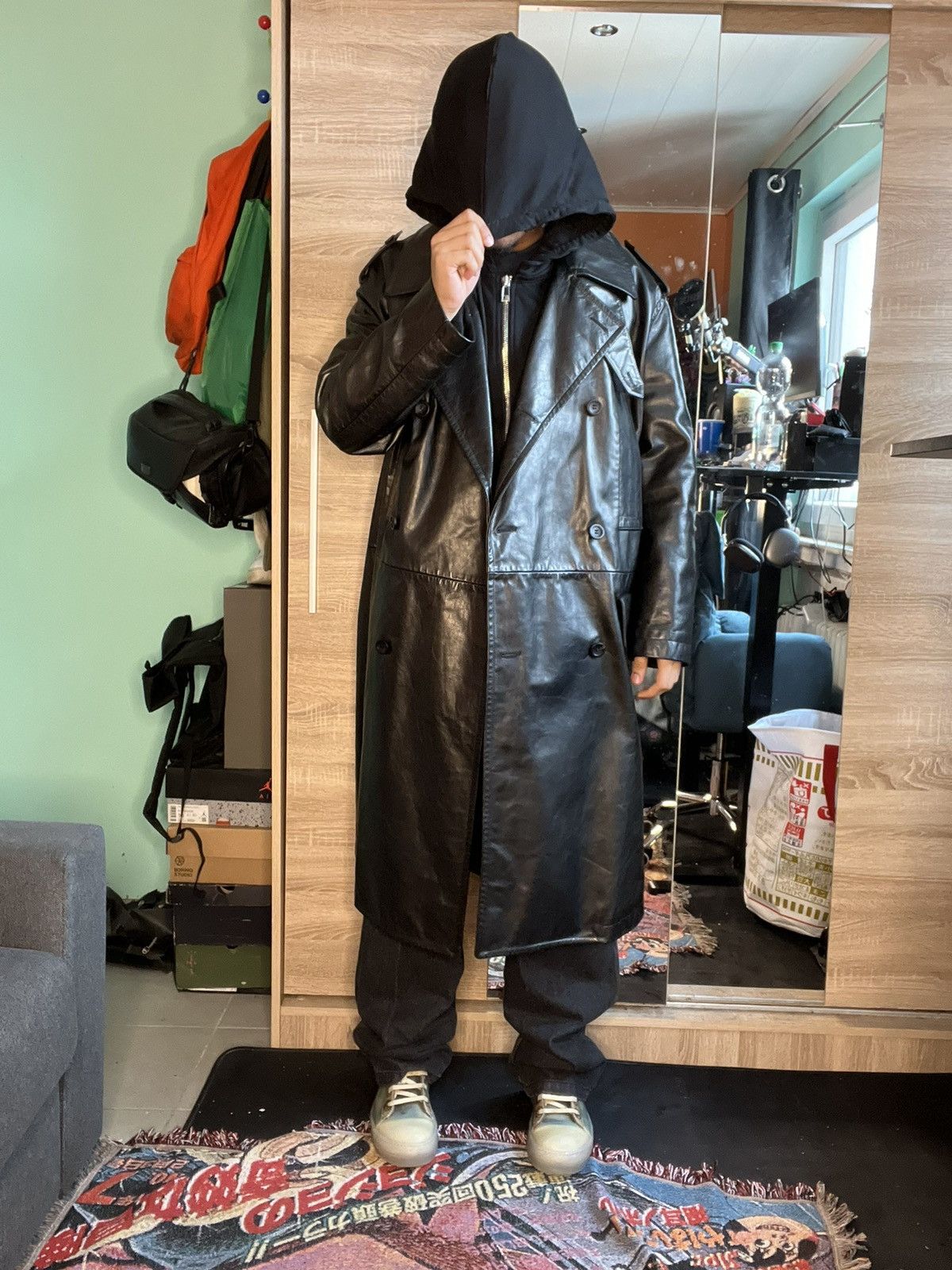 Dirk Bikkembergs leather Coat - 1