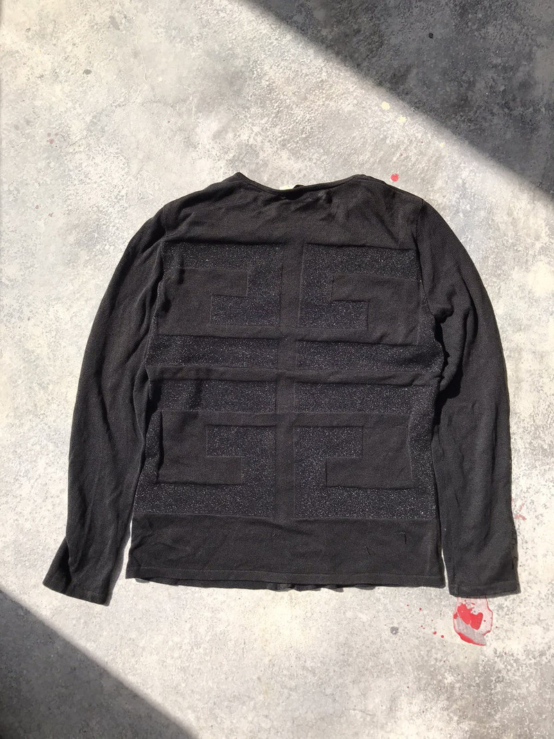 90s Givenchy Button Knit Back Big Logo - 1