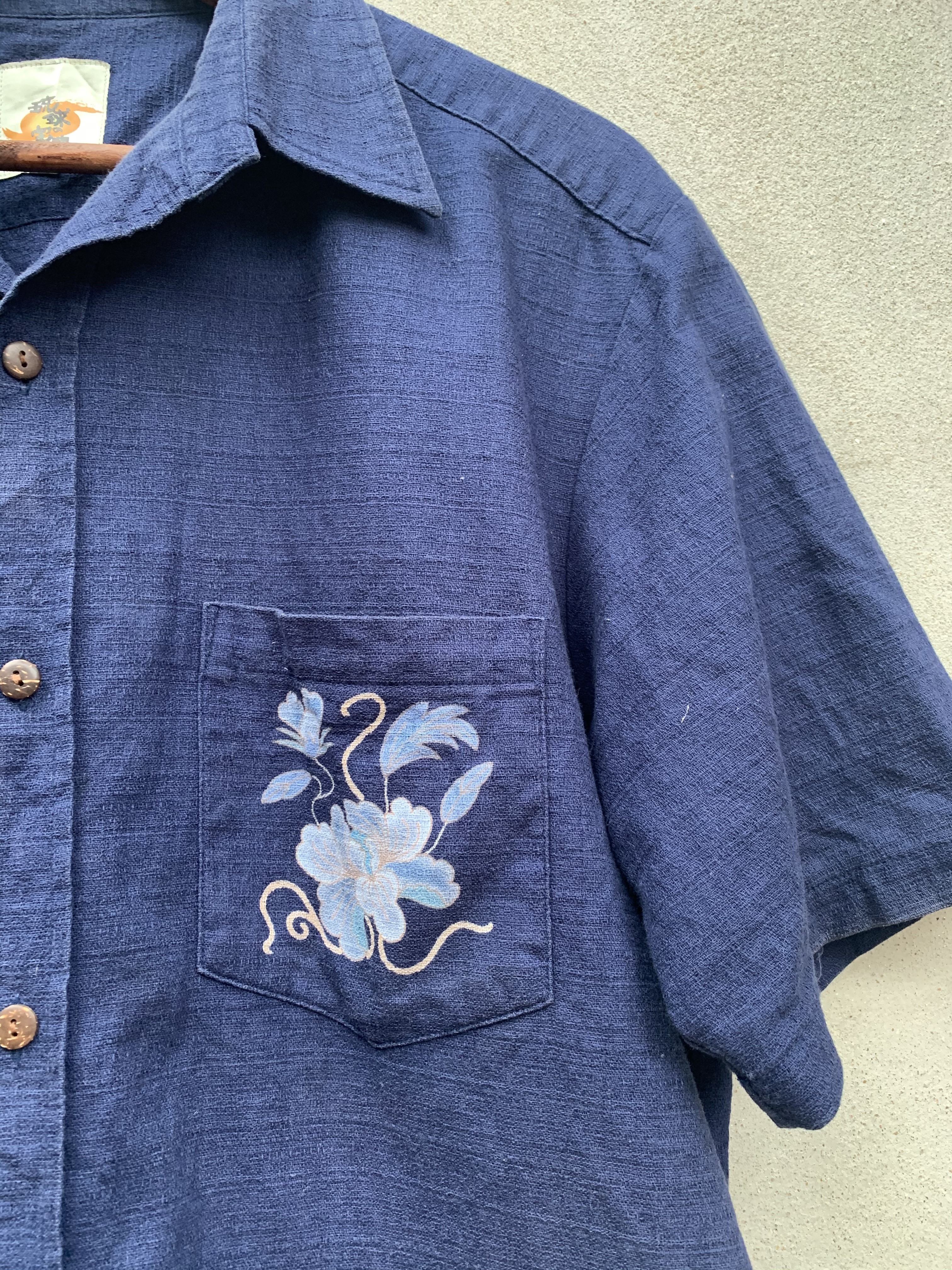 Vintage - Vintage Okinawa Floral Motive Button Shirt - 13