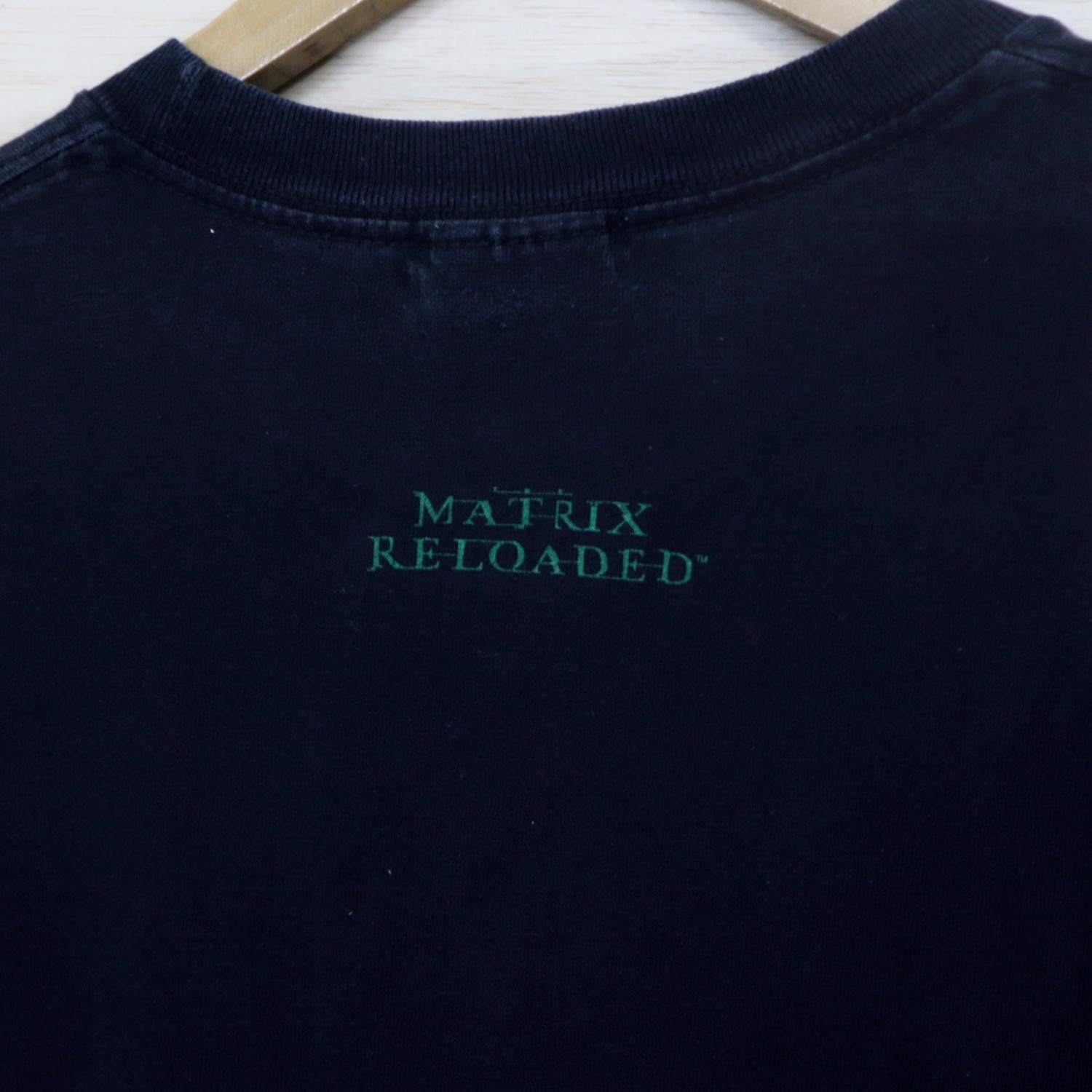 Vintage 90s THE MATRIX Reloaded Big Logo T-Shirt Movie Tees Made In USA - 5