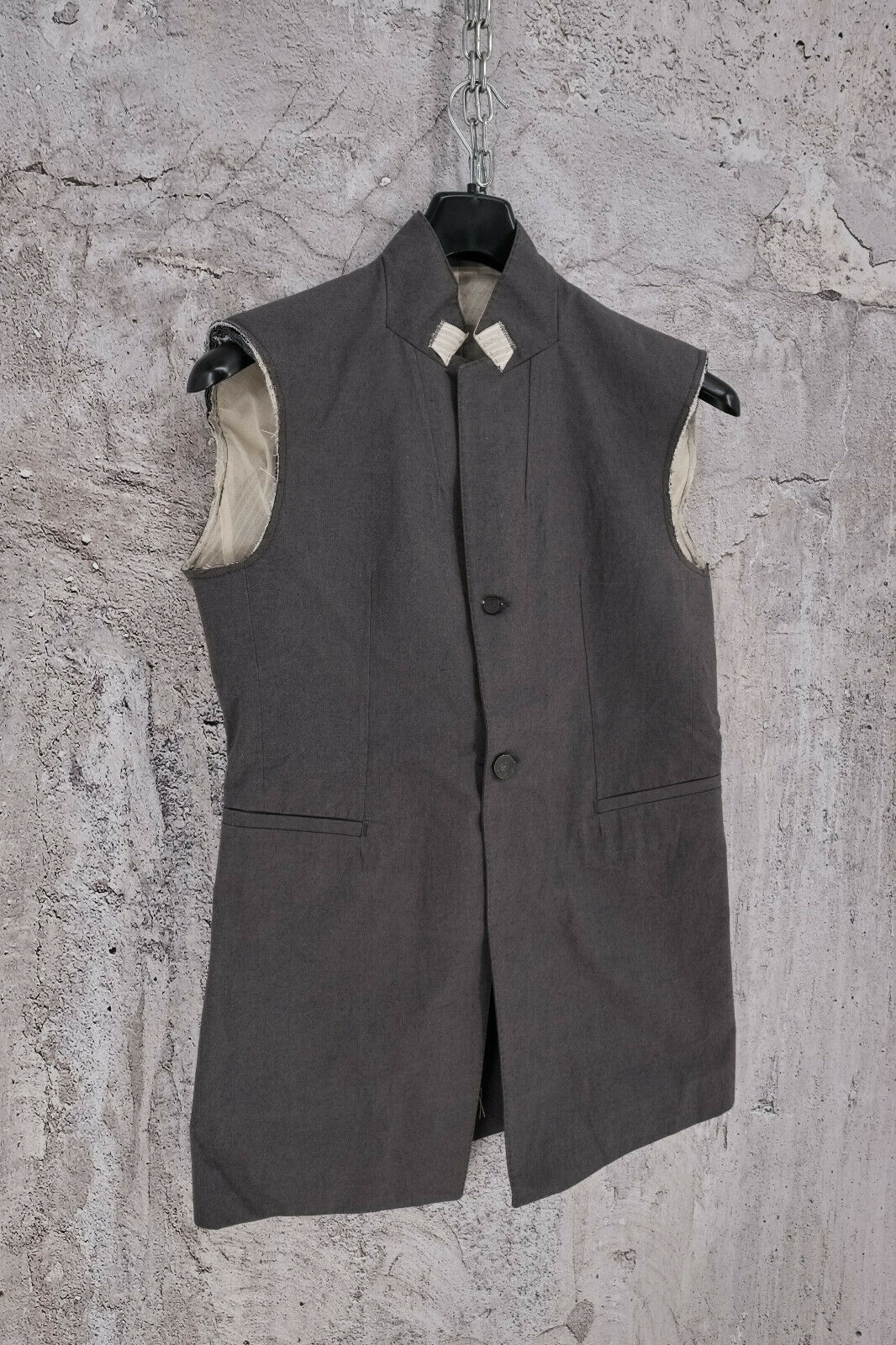 Brand New With Tags Boris Bidjan Saberi Sleeveless Grey Jacket , 1900$ - 4