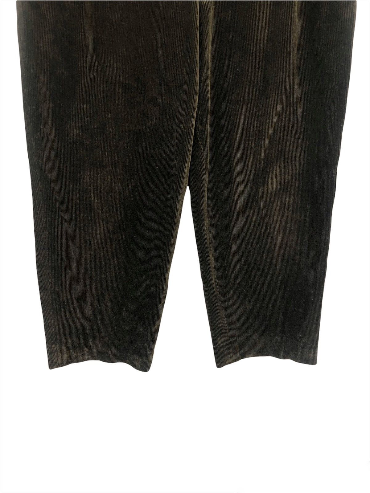 GRAIL🔥70s Hermés Paris Leather Pockets Velvet Baggy Pants - 4