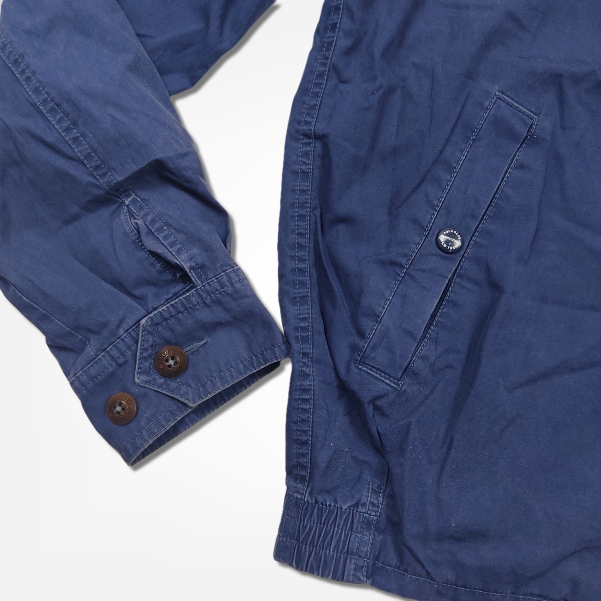 Harrington - Vintage Blue Jacket Workwear - 4