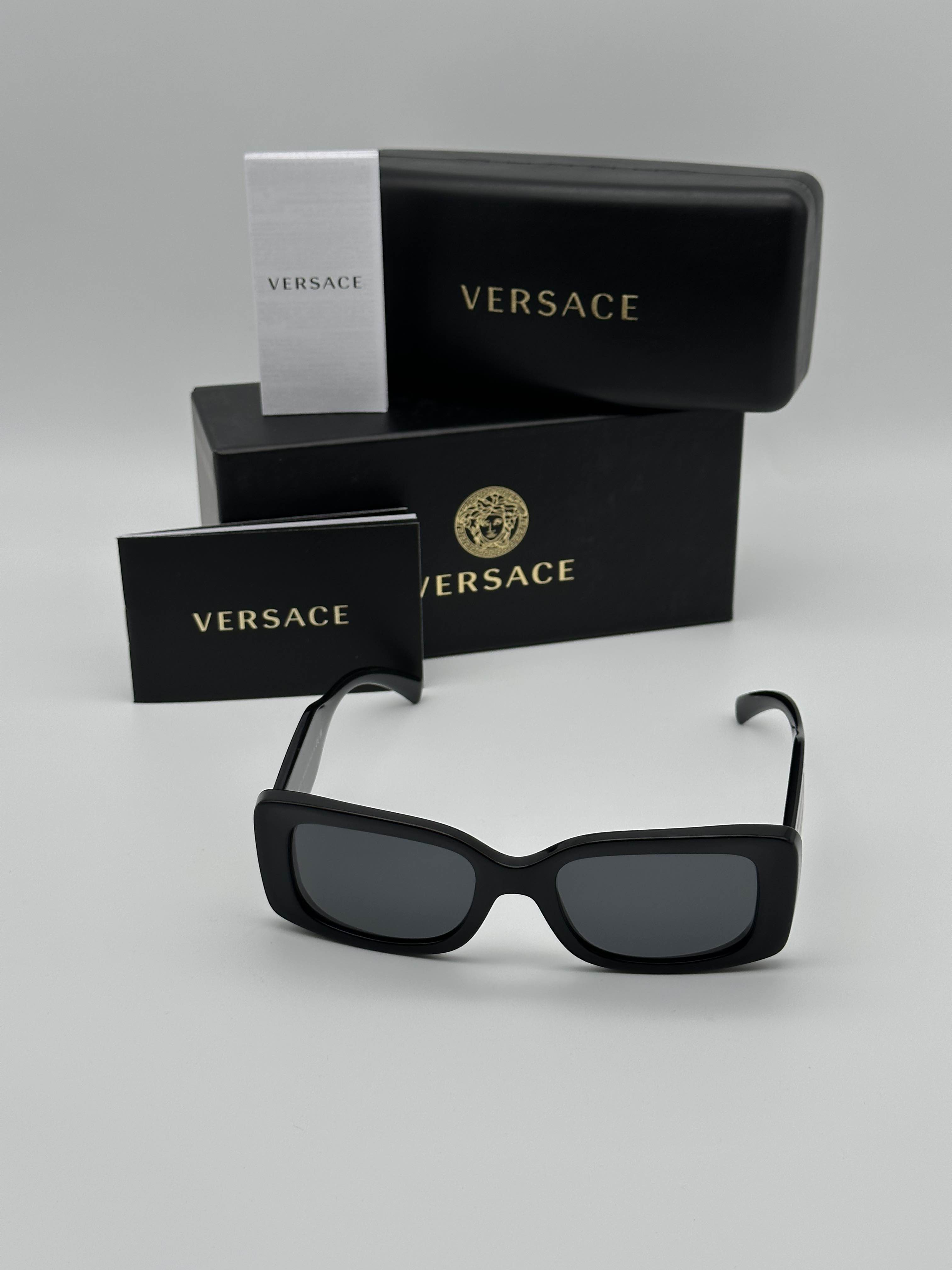 BRAND NEW VERSACE VE4377 GB1/87 Black Unisex Sunglasses - 7