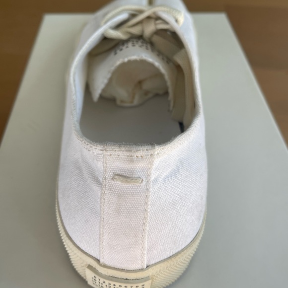 EUC - Maison Margiela White Tabi Canvas Sneakers Sz 44 (US/11) - 11