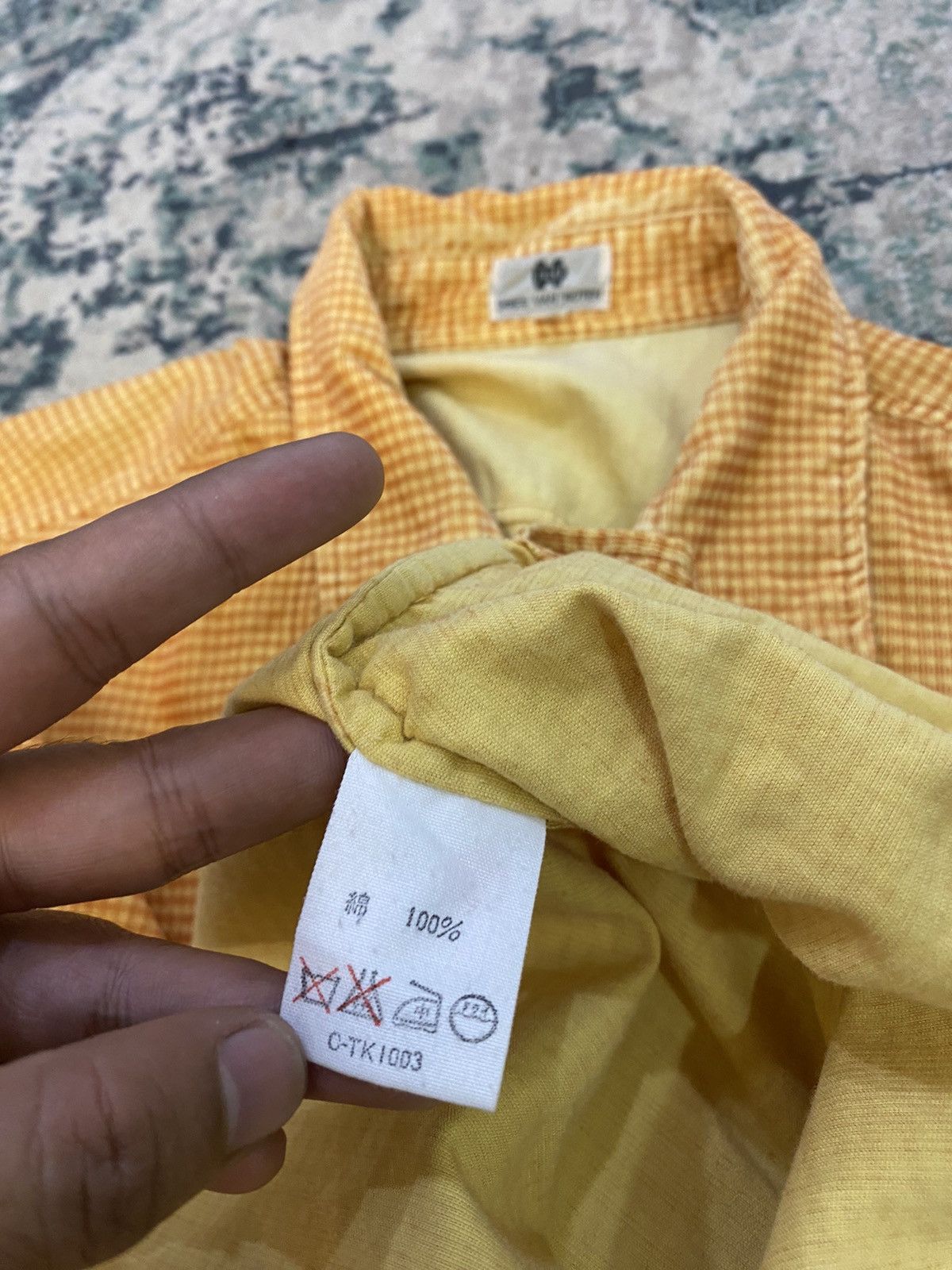 Corduroy Checker Flannel Shirt Vintage - 9