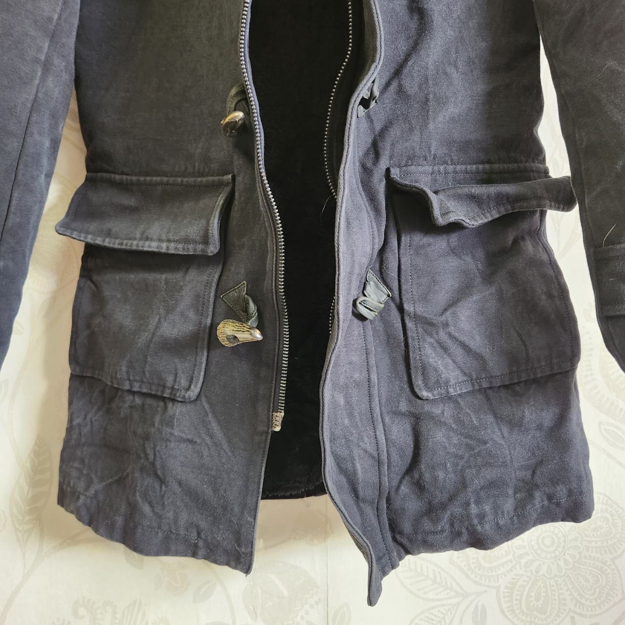 Shellac Duffel Coat Jacket Designer Made In Japan - 7