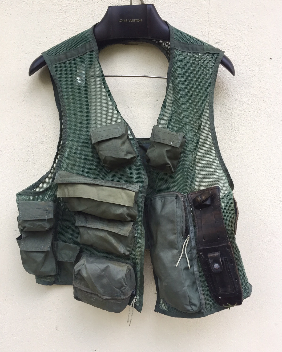 Other Designers Vintage - True 80s military tactical vest mesh knife and  gun slot, rottenhype