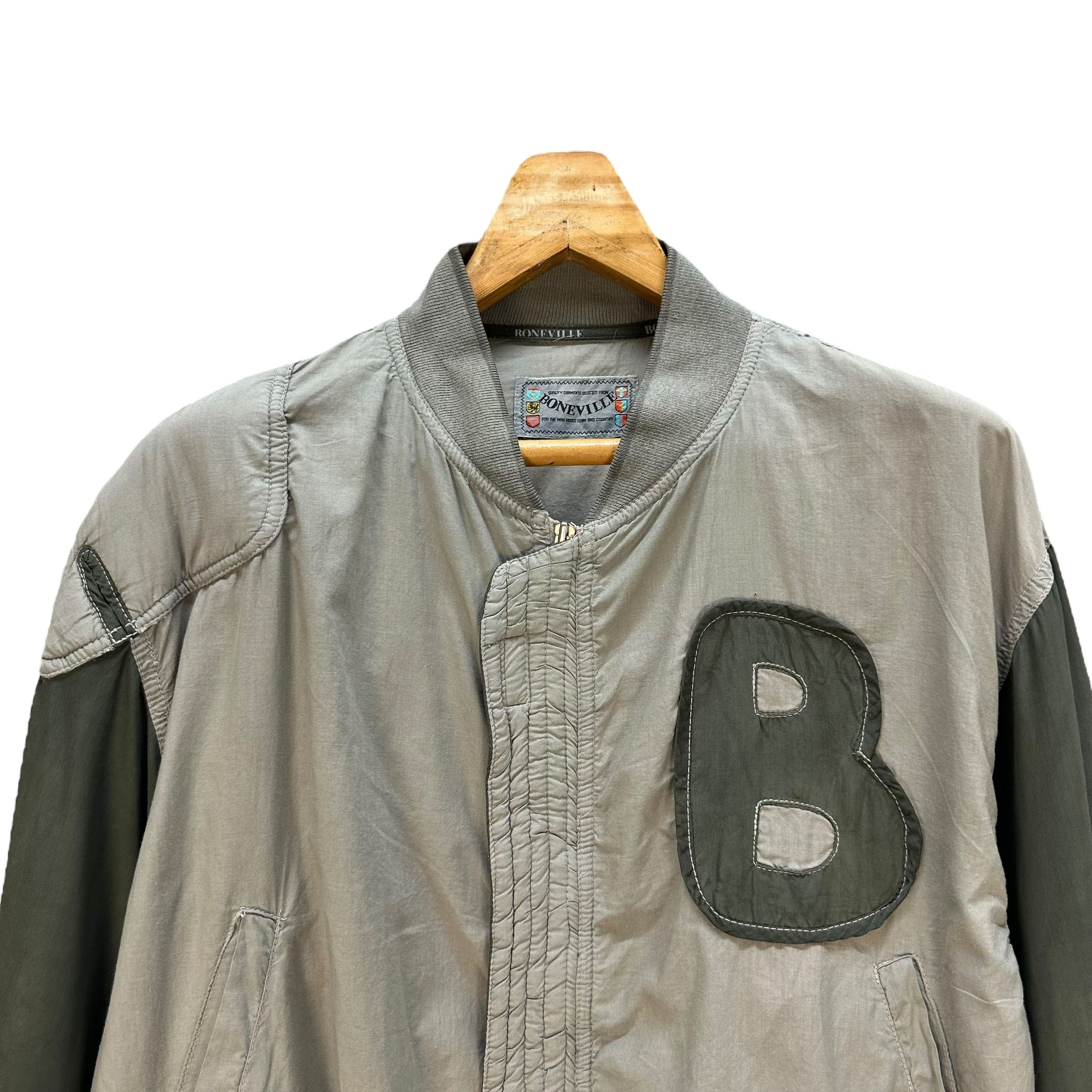 Vintage 80's Boneville Big Logo Light Bomber #A30-0686 - 2