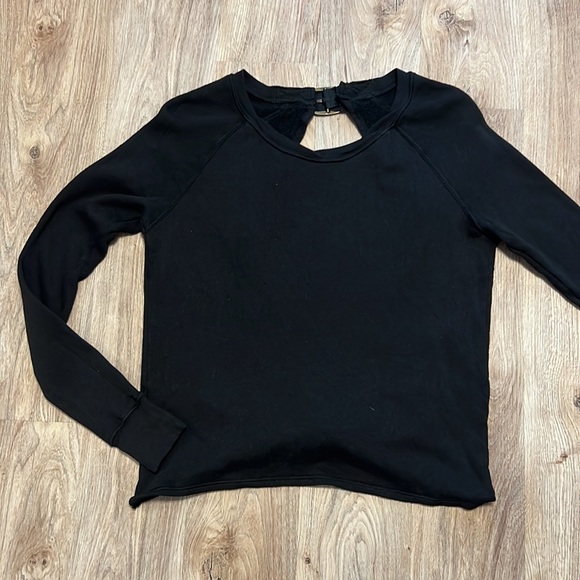 Pam & Gela Twist Back Sweatshirt with Buckle - 8