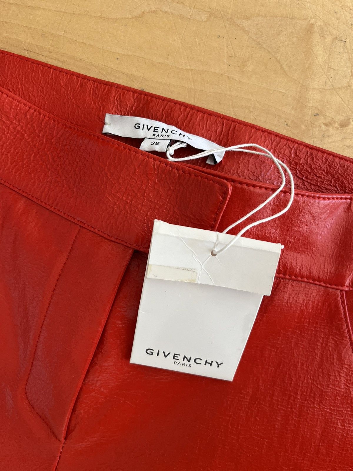 NWT - Givenchy Skinny Calfskin Leather Pants - 3